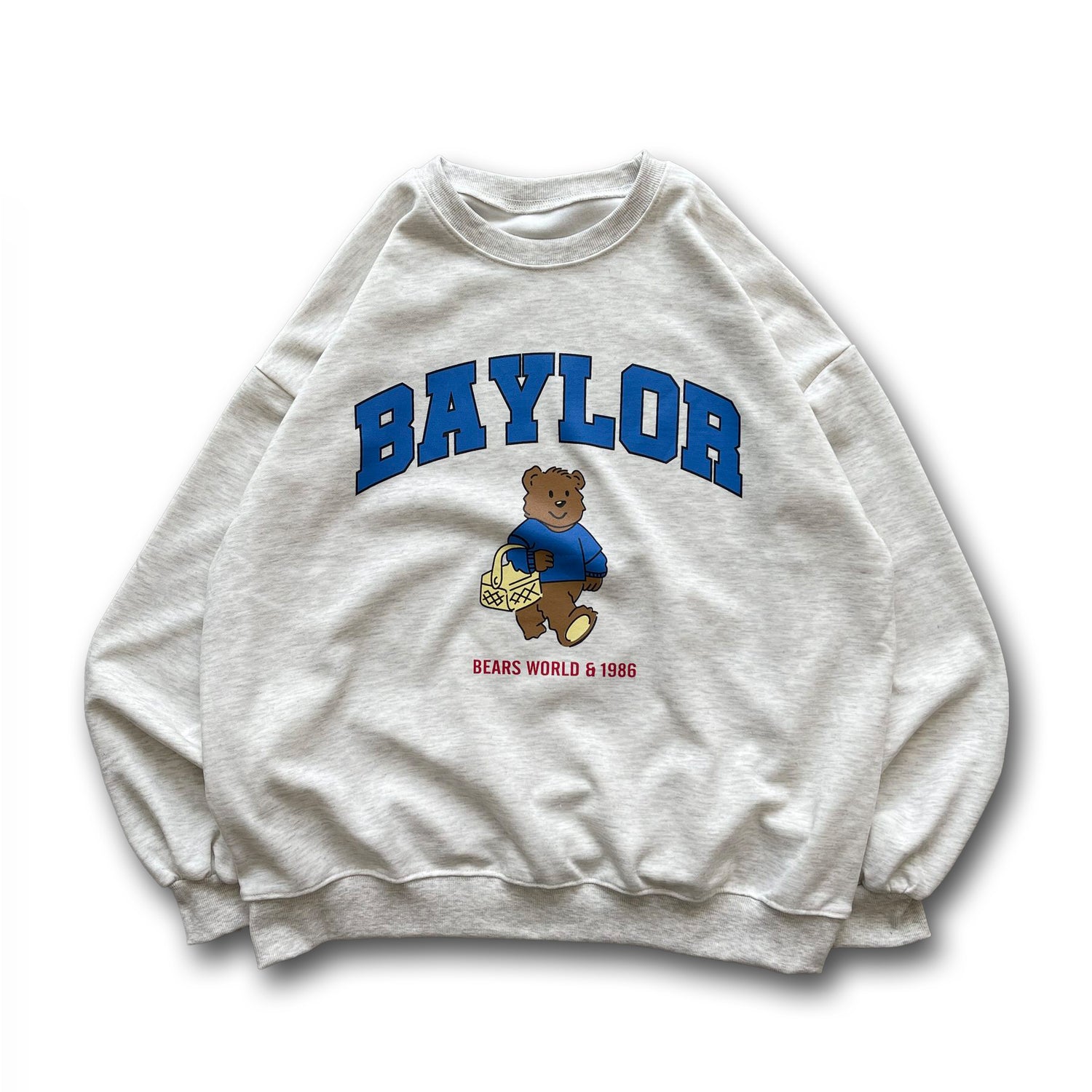 shopping bear sweat / oatmeal