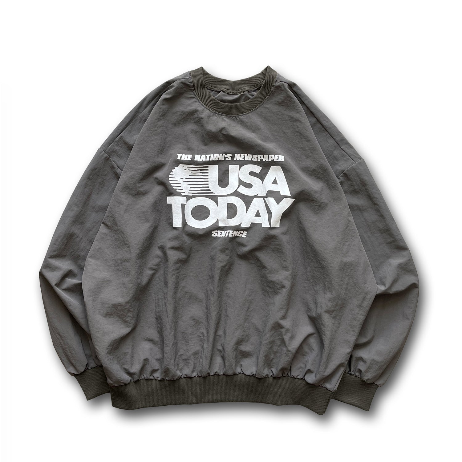 USA TODAY nylon tee / chacoal