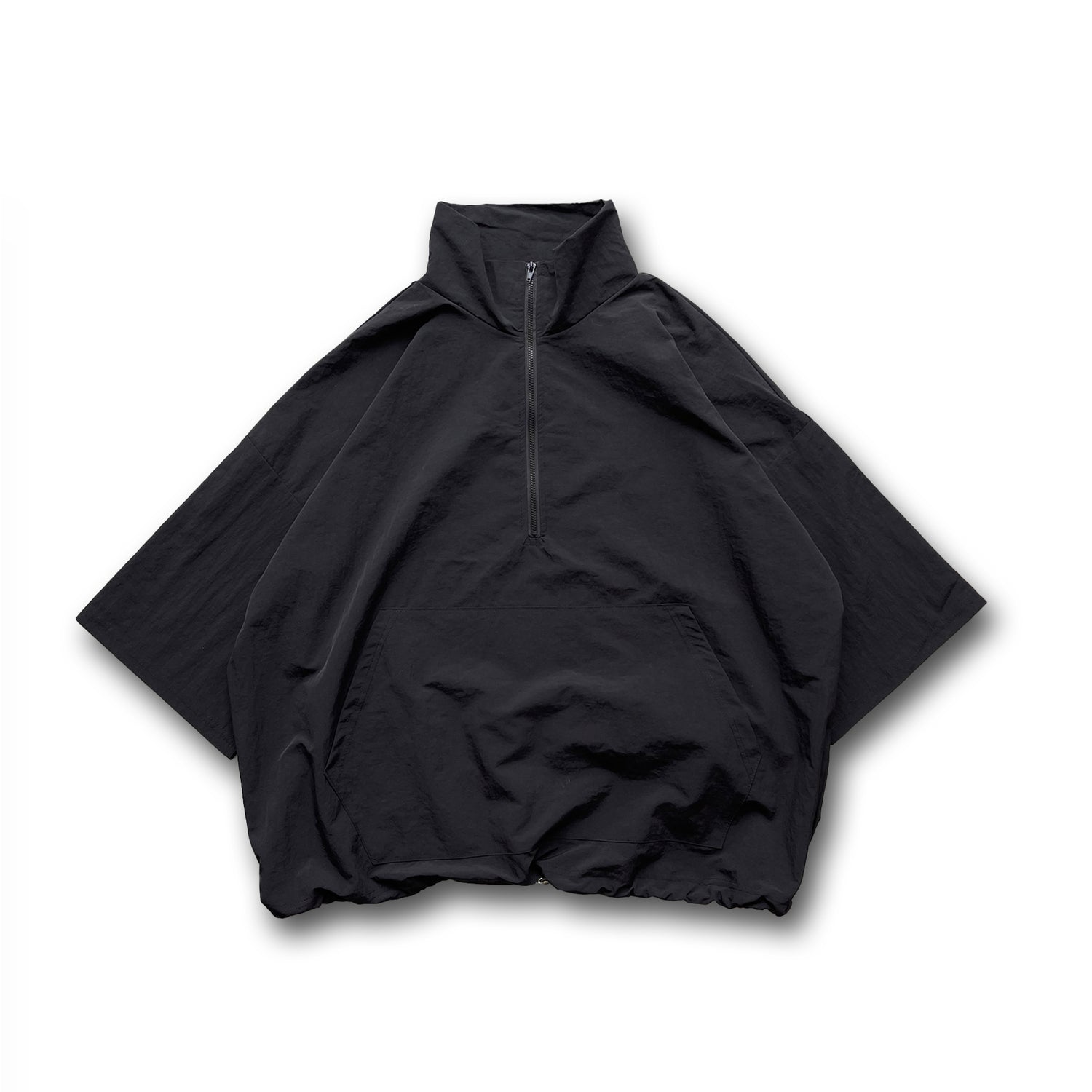 (2点SET) half zip nylon set up / black