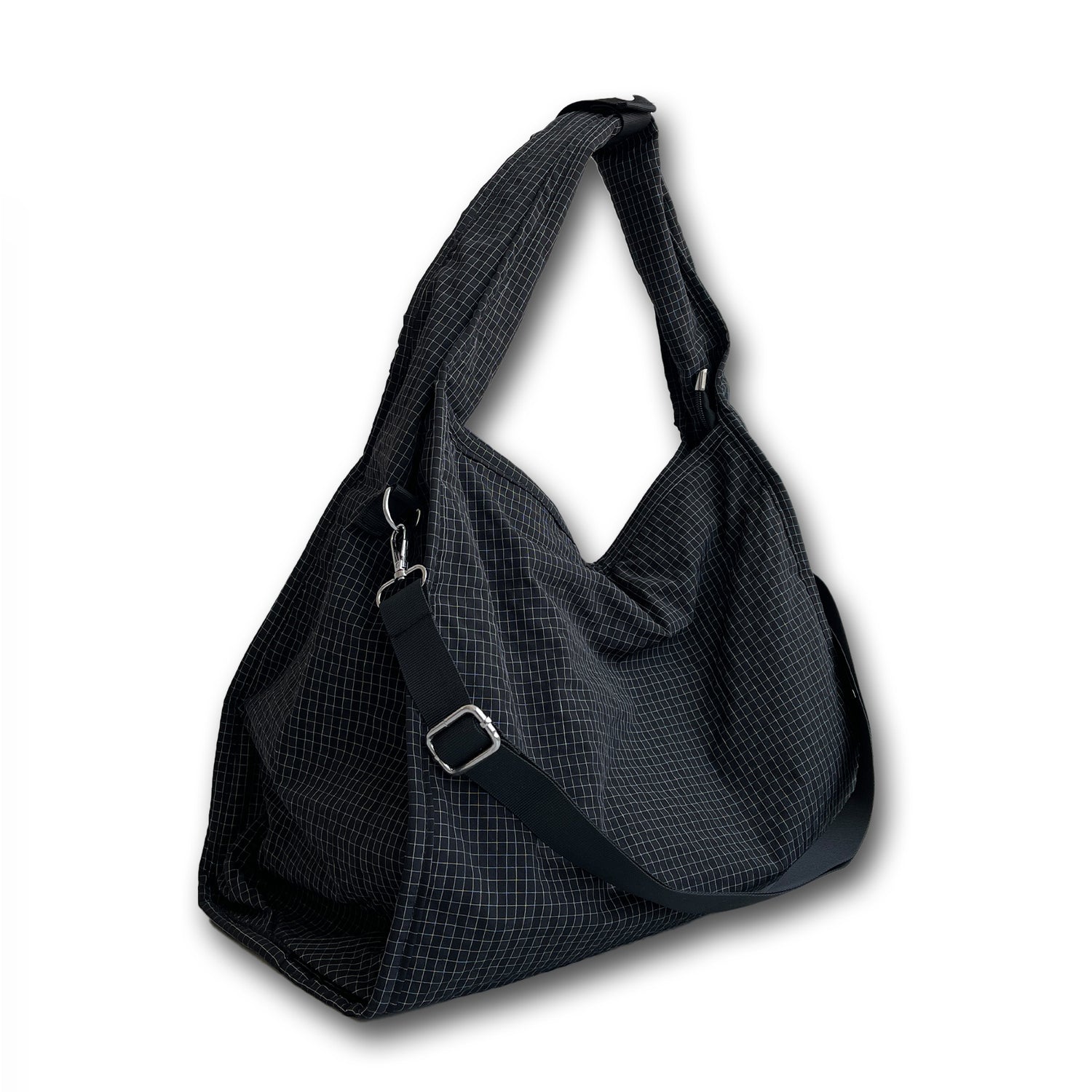 2way big check bag / black