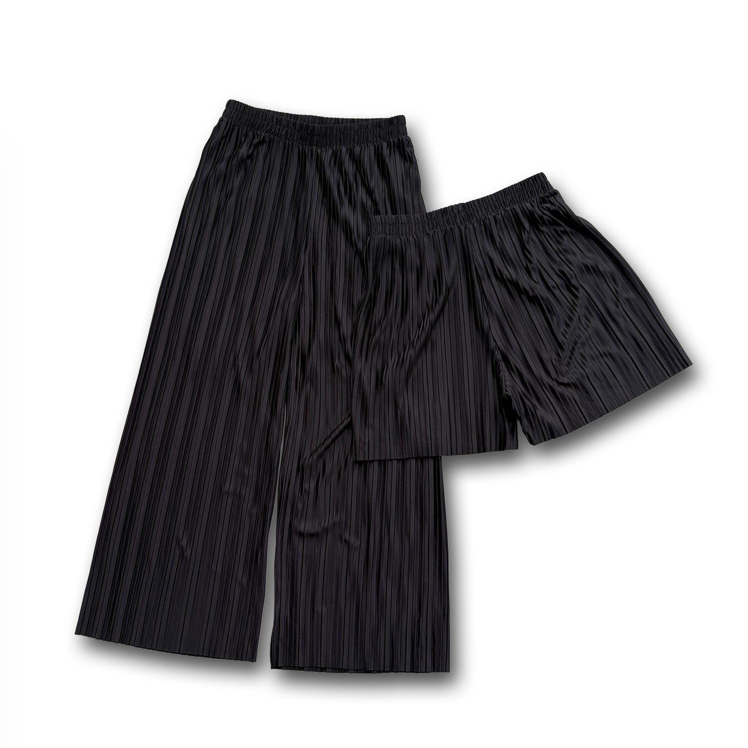 【SAMPLE】relax pleats pants (2点set) / black