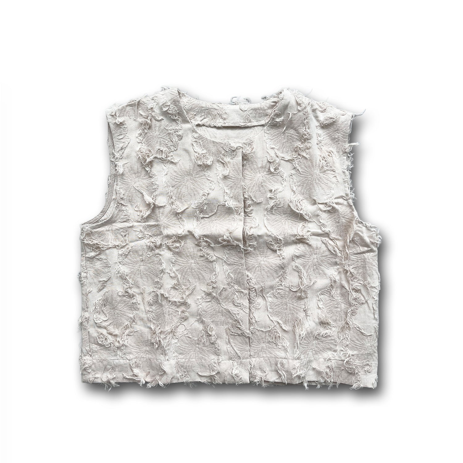 【SAMPLE】fringe vest / ivory