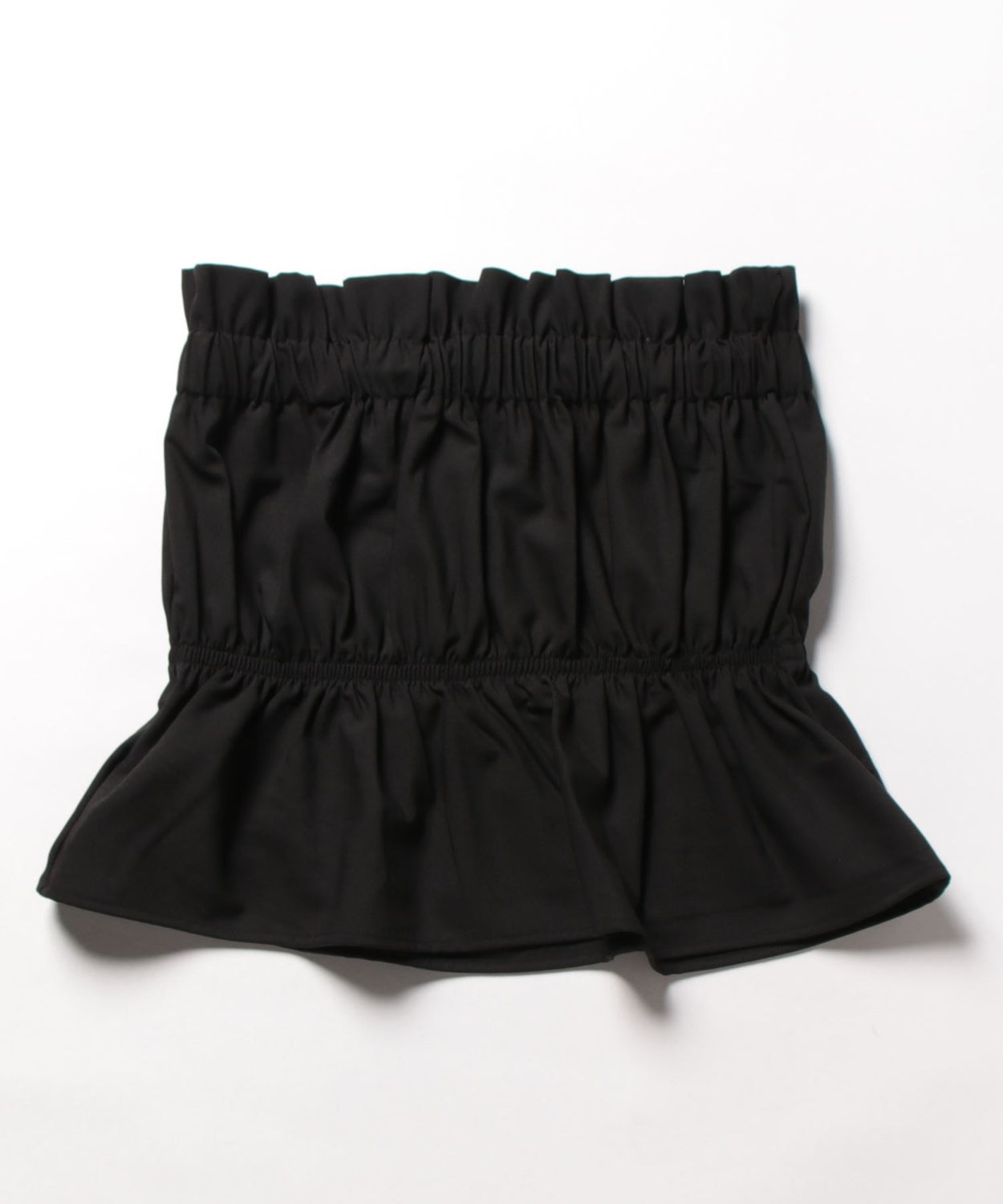 plus one bustier / black (綺麗目ツルッと素材)