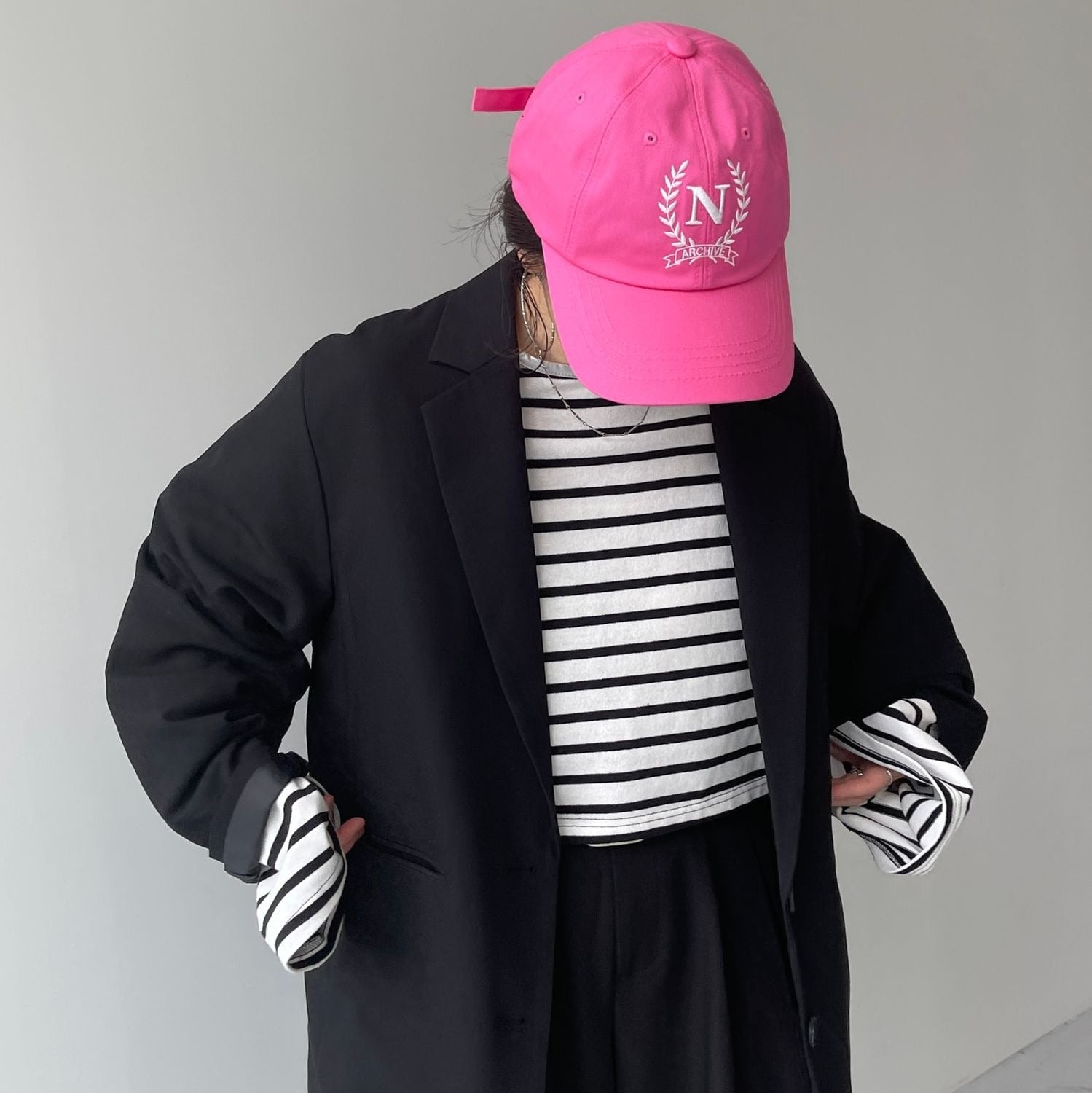 pink cap / pink