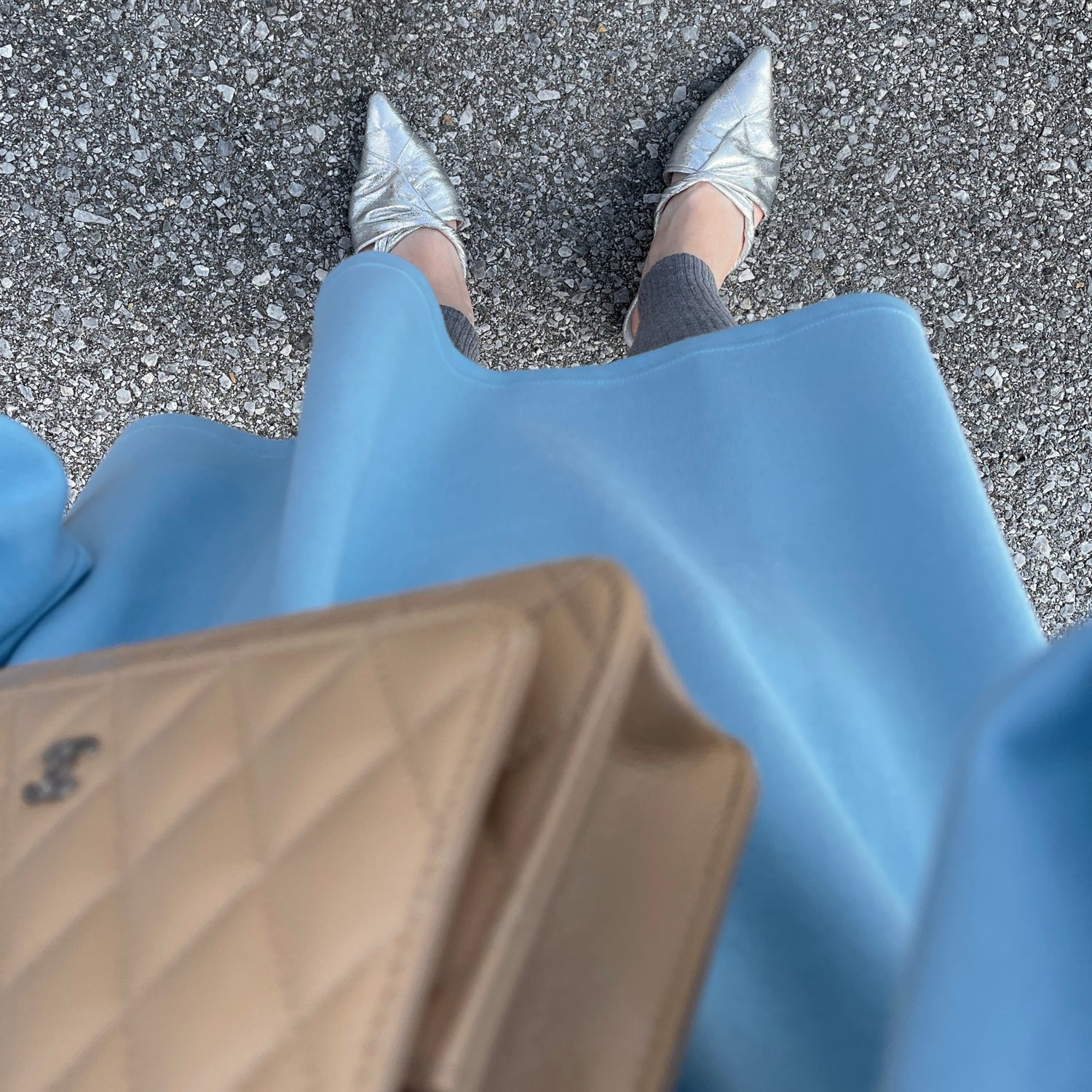 super loose light sweatee / sky blue