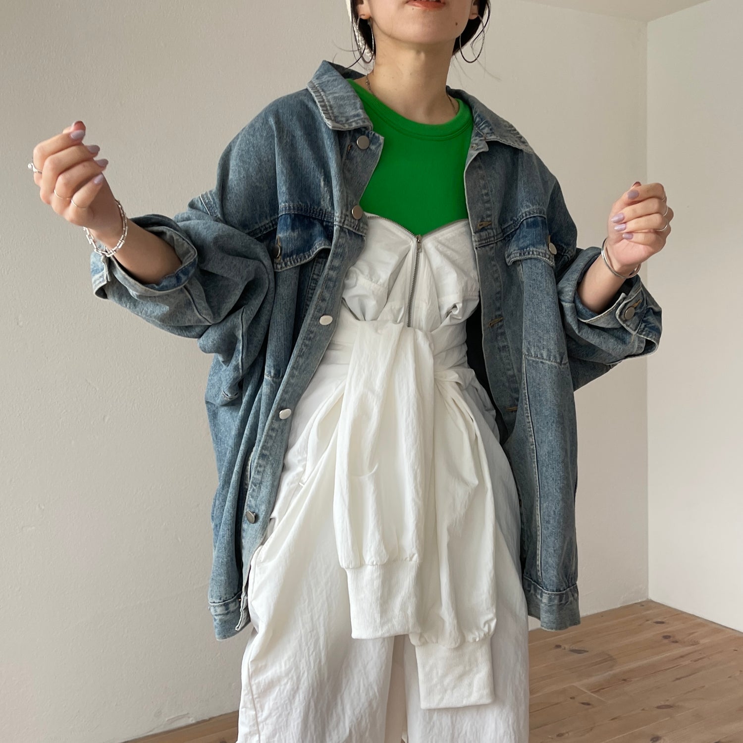 perfect silhouette buddy denim jacket / blue