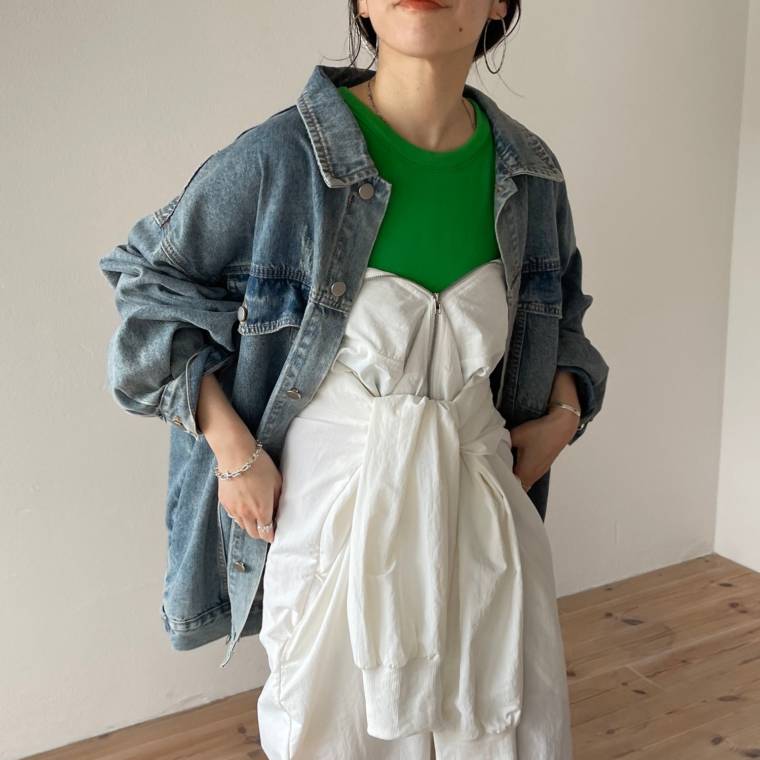 perfect silhouette buddy denim jacket / blue