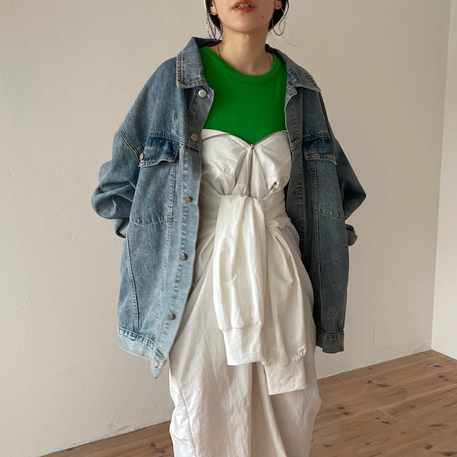 perfect silhouette buddy denim jacket / blue
