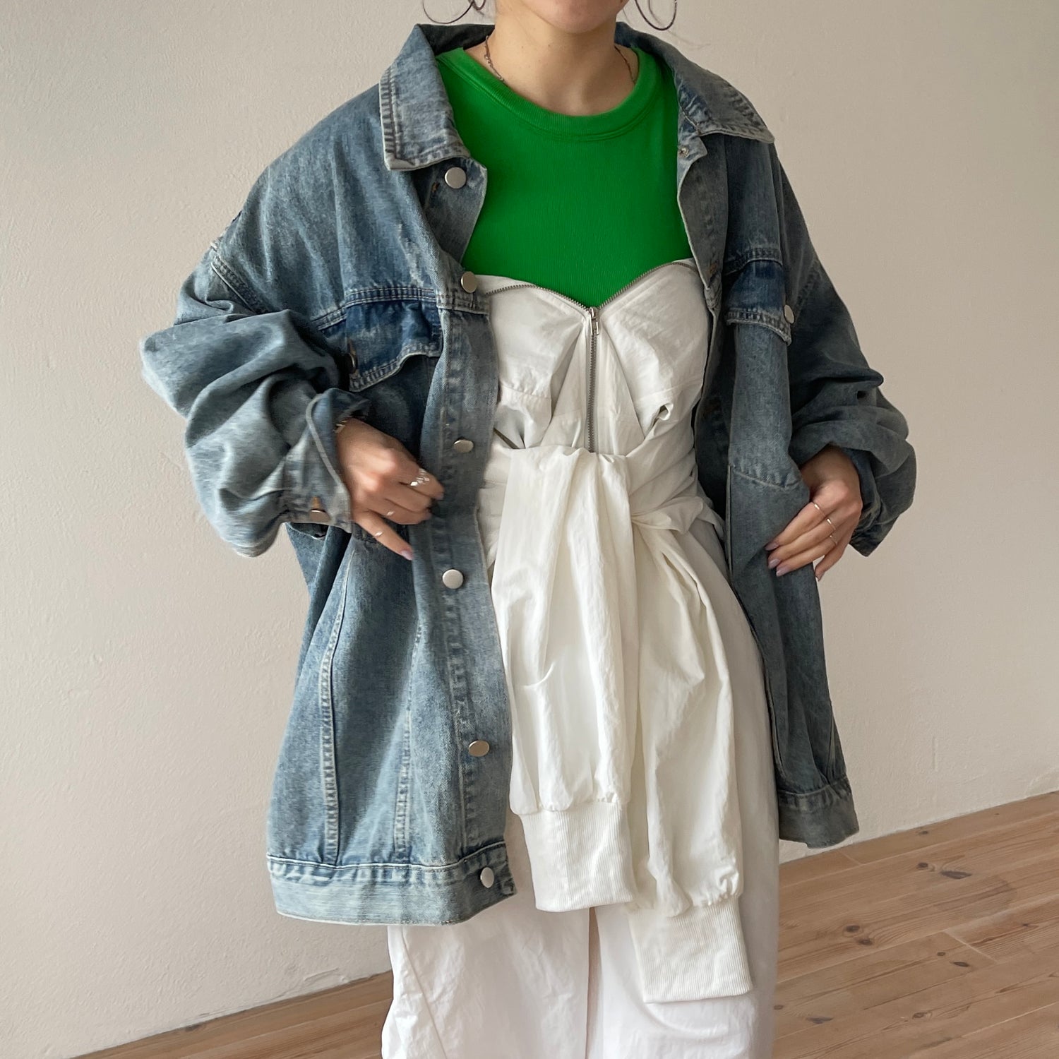 perfect silhouette buddy denim jacket / blue