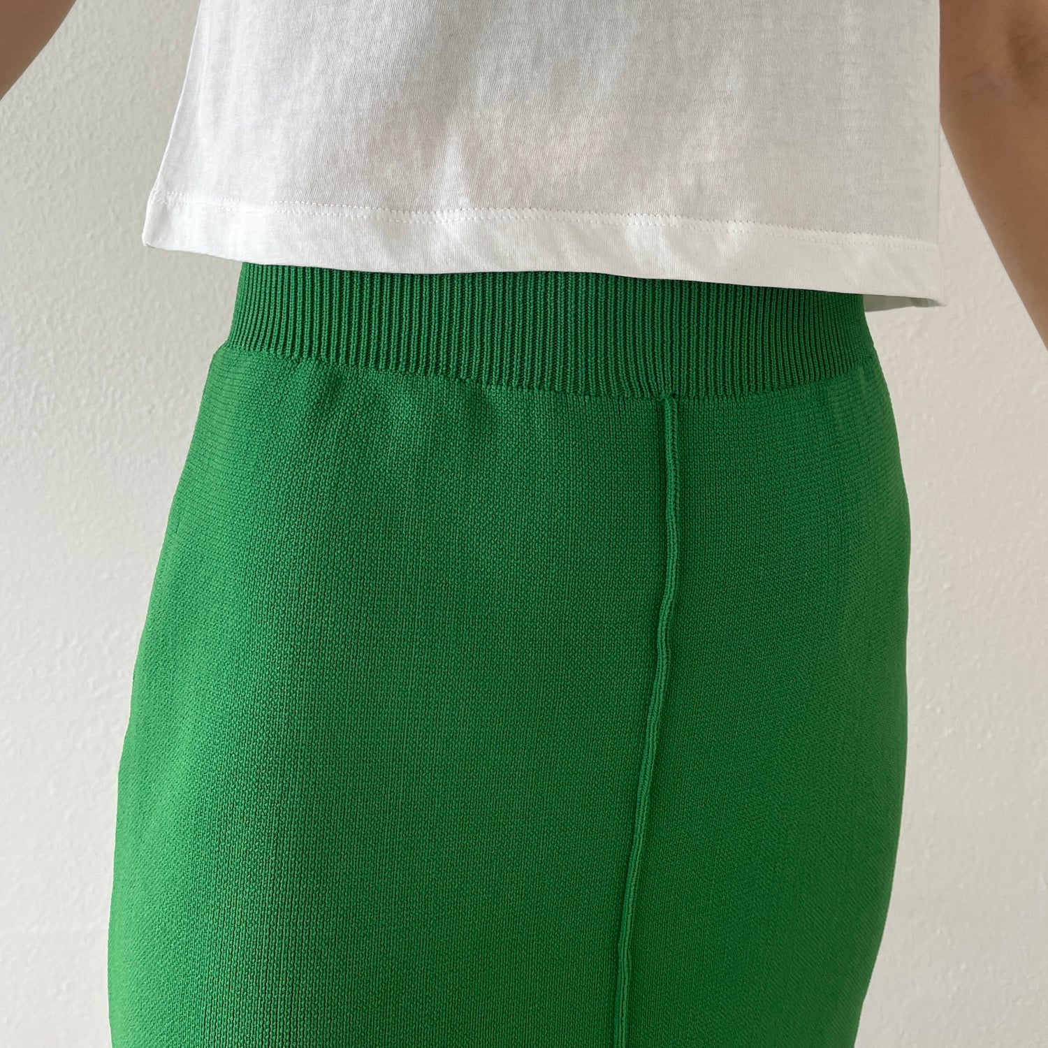 【SAMPLE】daily daily 2way knit skirt / green