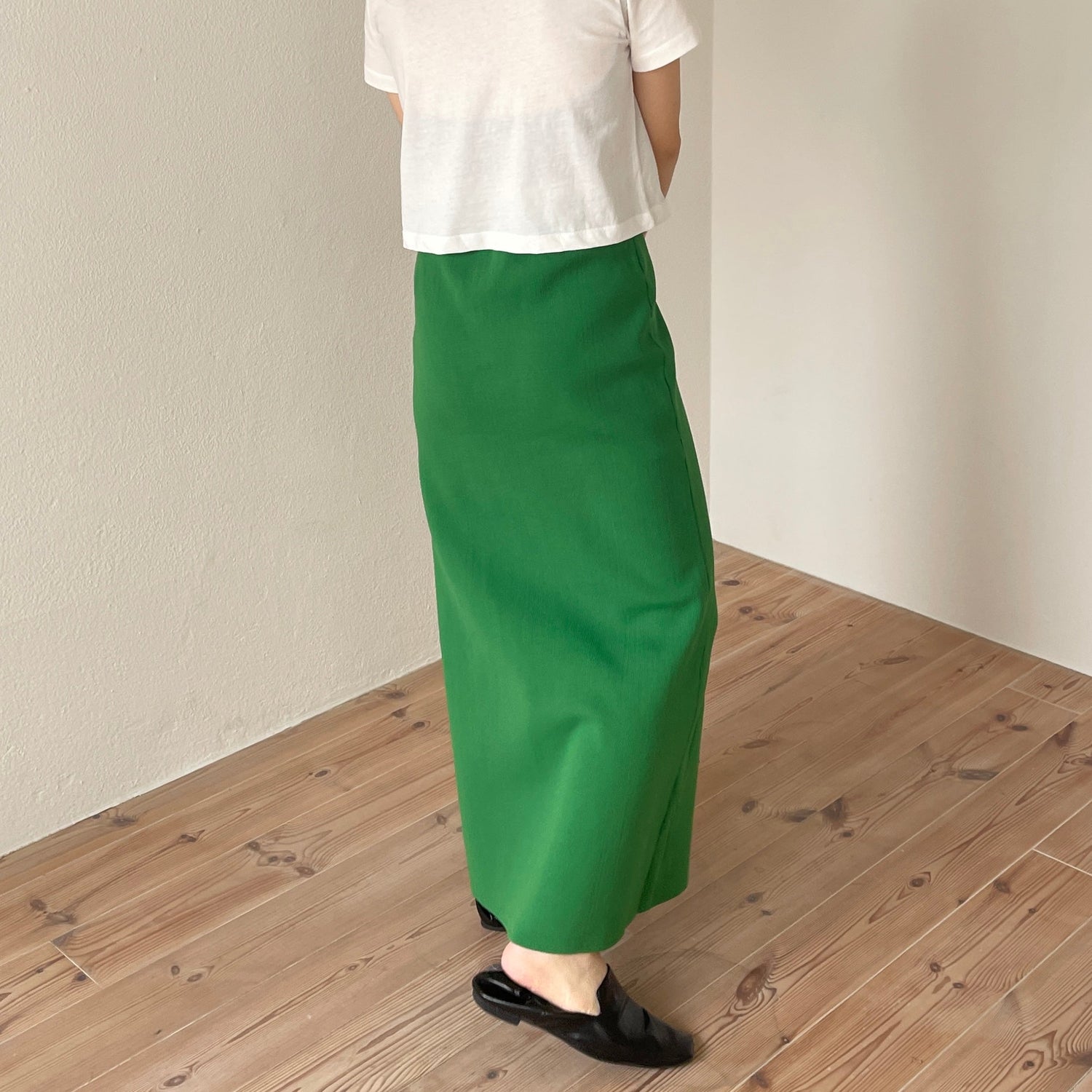 【SAMPLE】daily daily 2way knit skirt / green