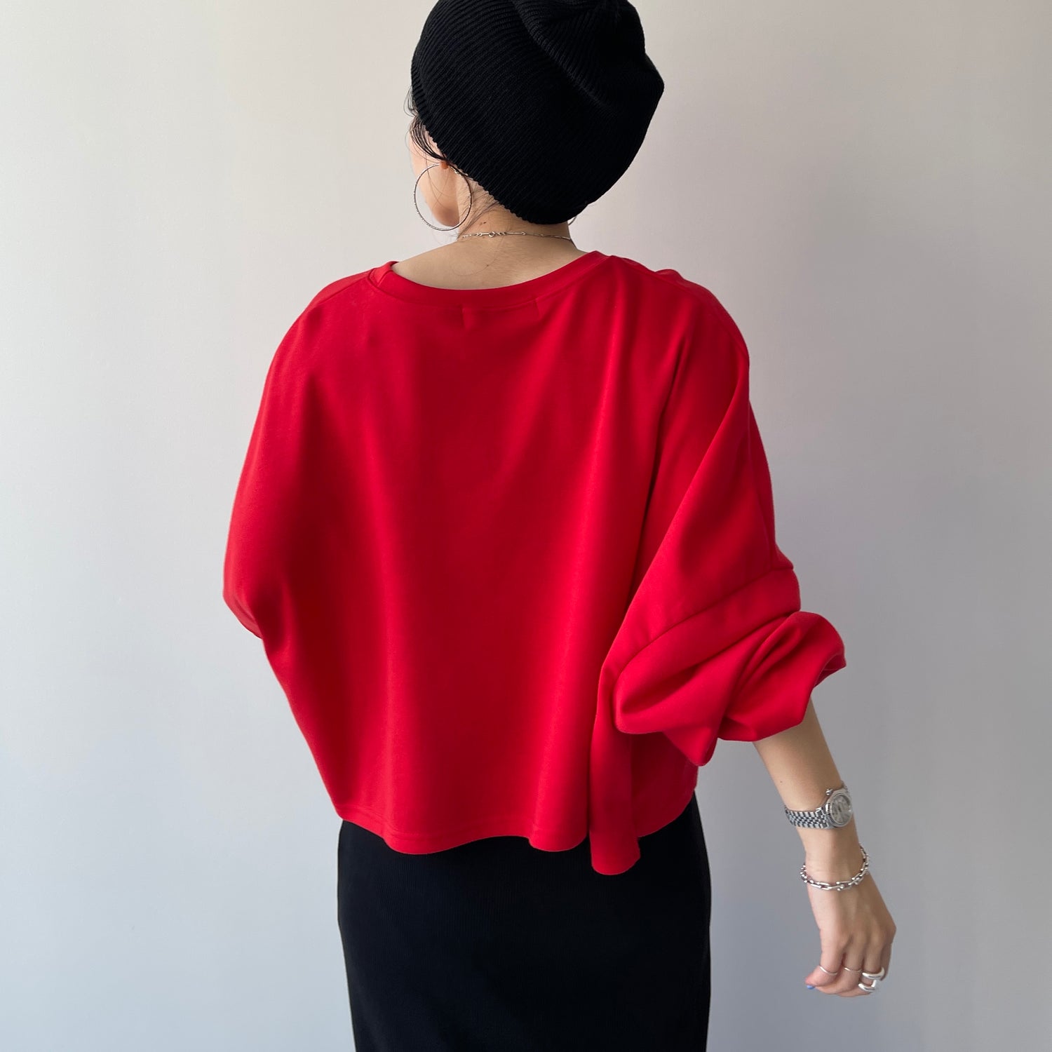 super loose light sweatee / red (short)