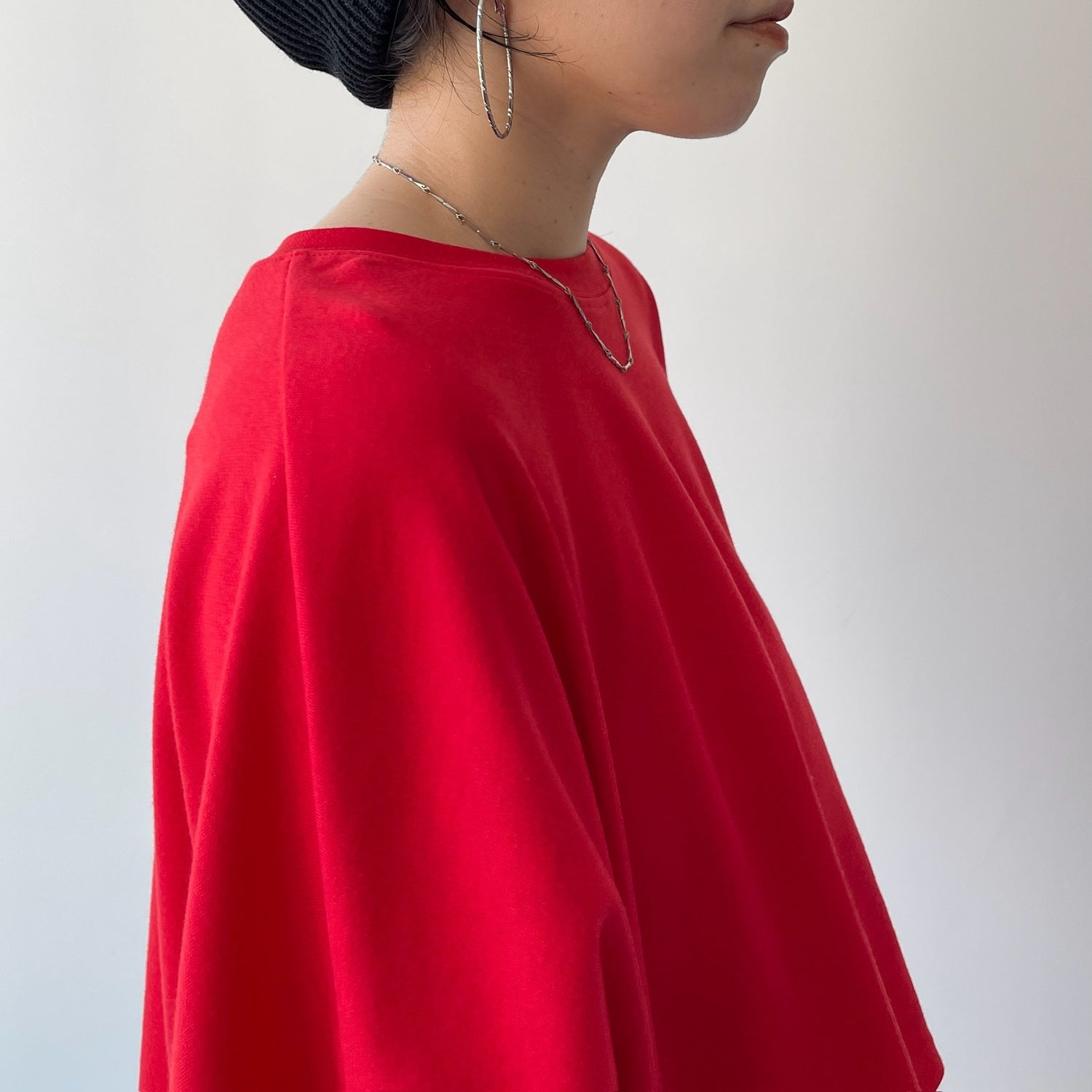 super loose light sweatee / red (short)