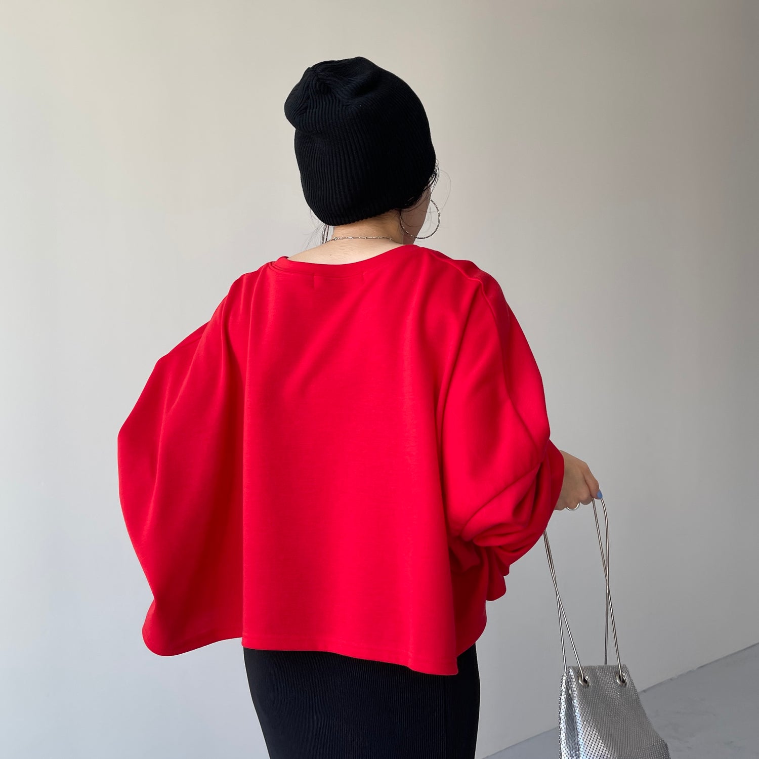 super loose light sweatee / red (short)