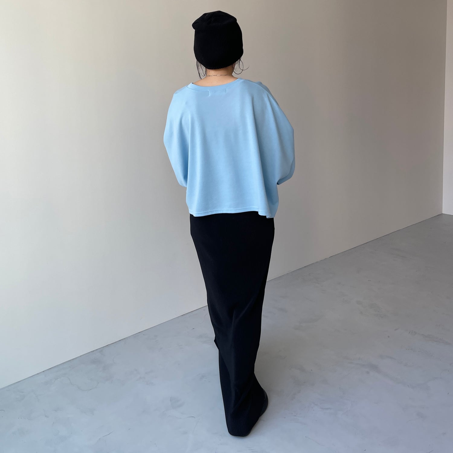 super loose light sweatee / sky blue(short)