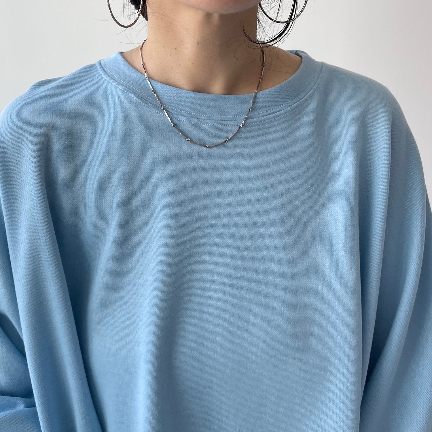 super loose light sweatee / sky blue(short)