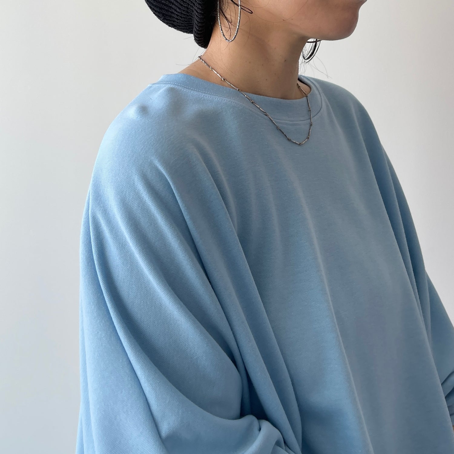 super loose light sweatee / sky blue(short)