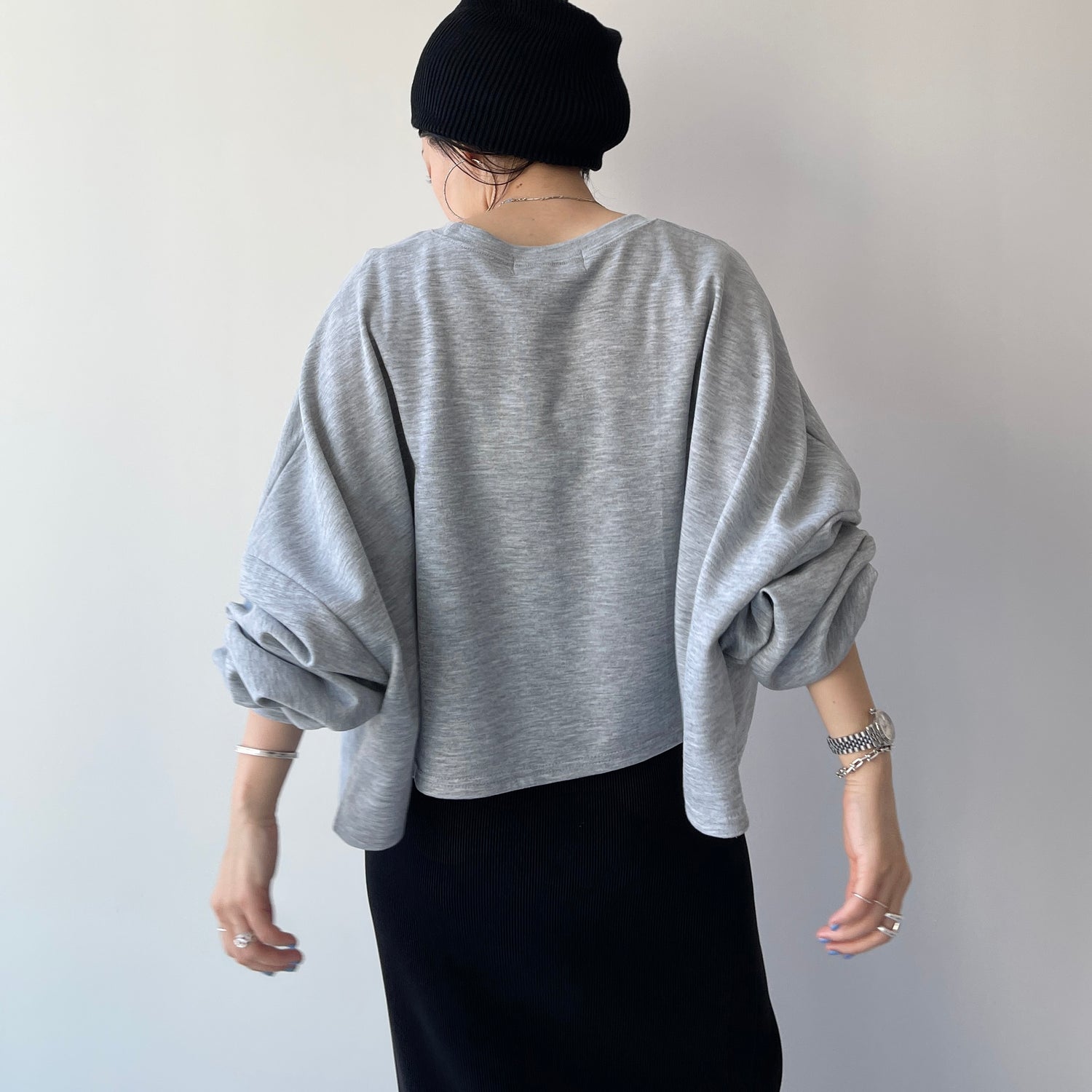 super loose light sweatee / gray (short)