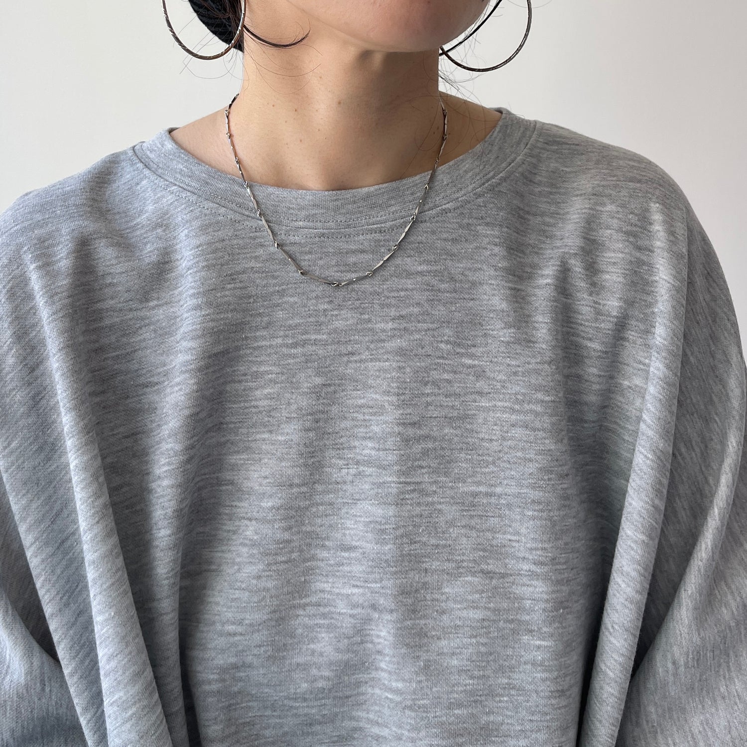 super loose light sweatee / gray (short)