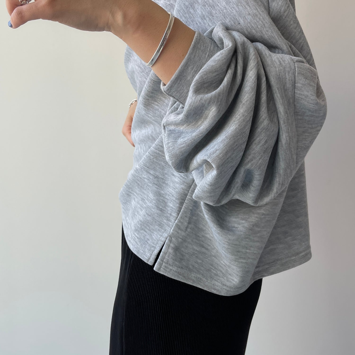 super loose light sweatee / gray (short)