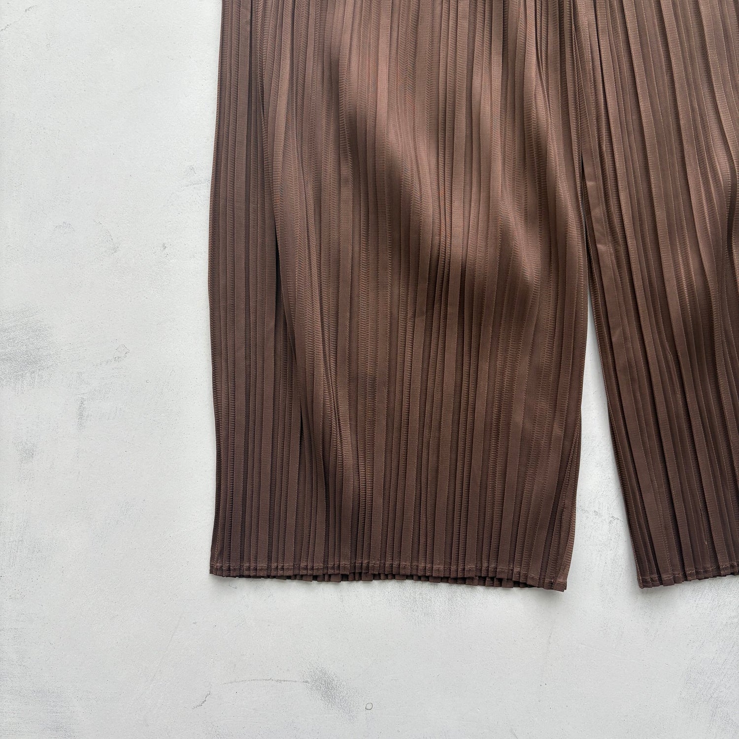 【SAMPLE】pleats pants / brown