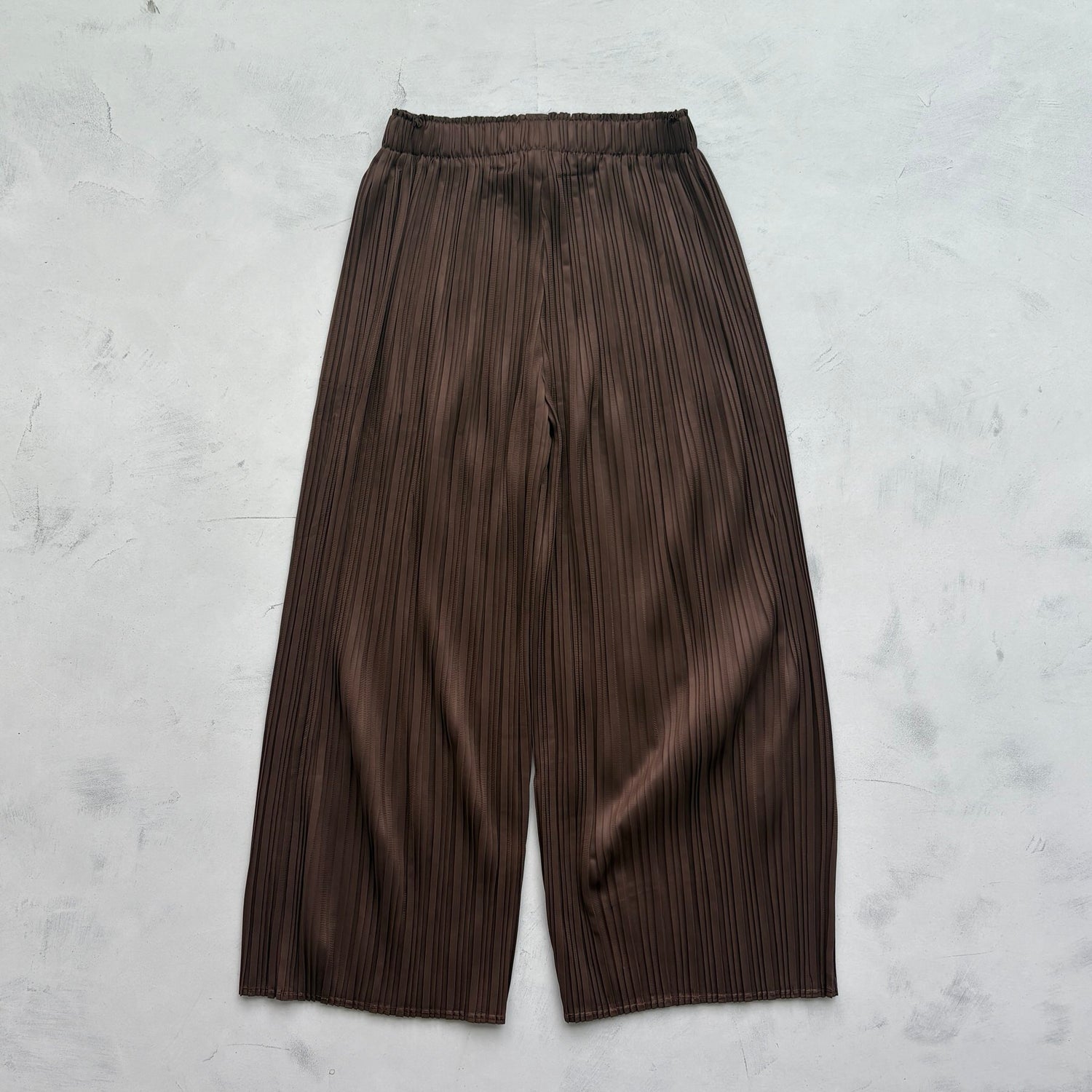 【SAMPLE】pleats pants / brown