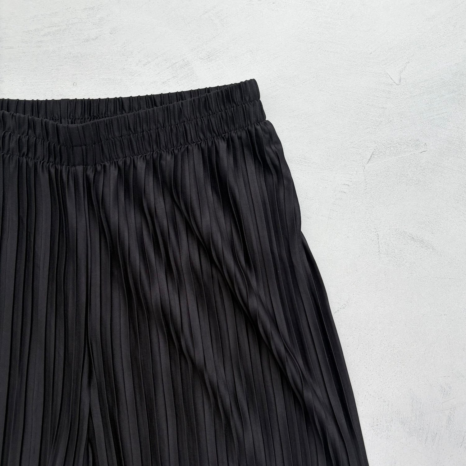 【SAMPLE】relax pleats pants (2点set) / black