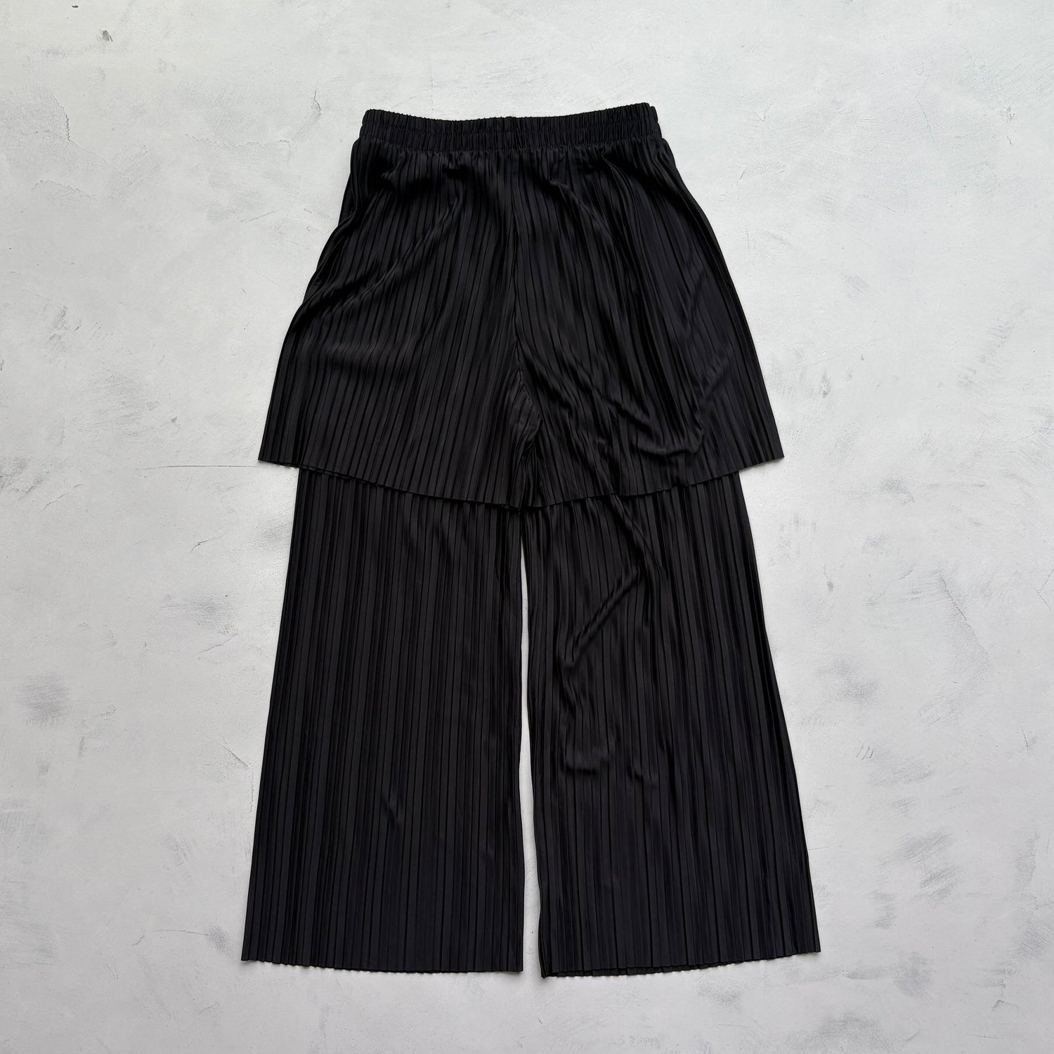【SAMPLE】relax pleats pants (2点set) / black
