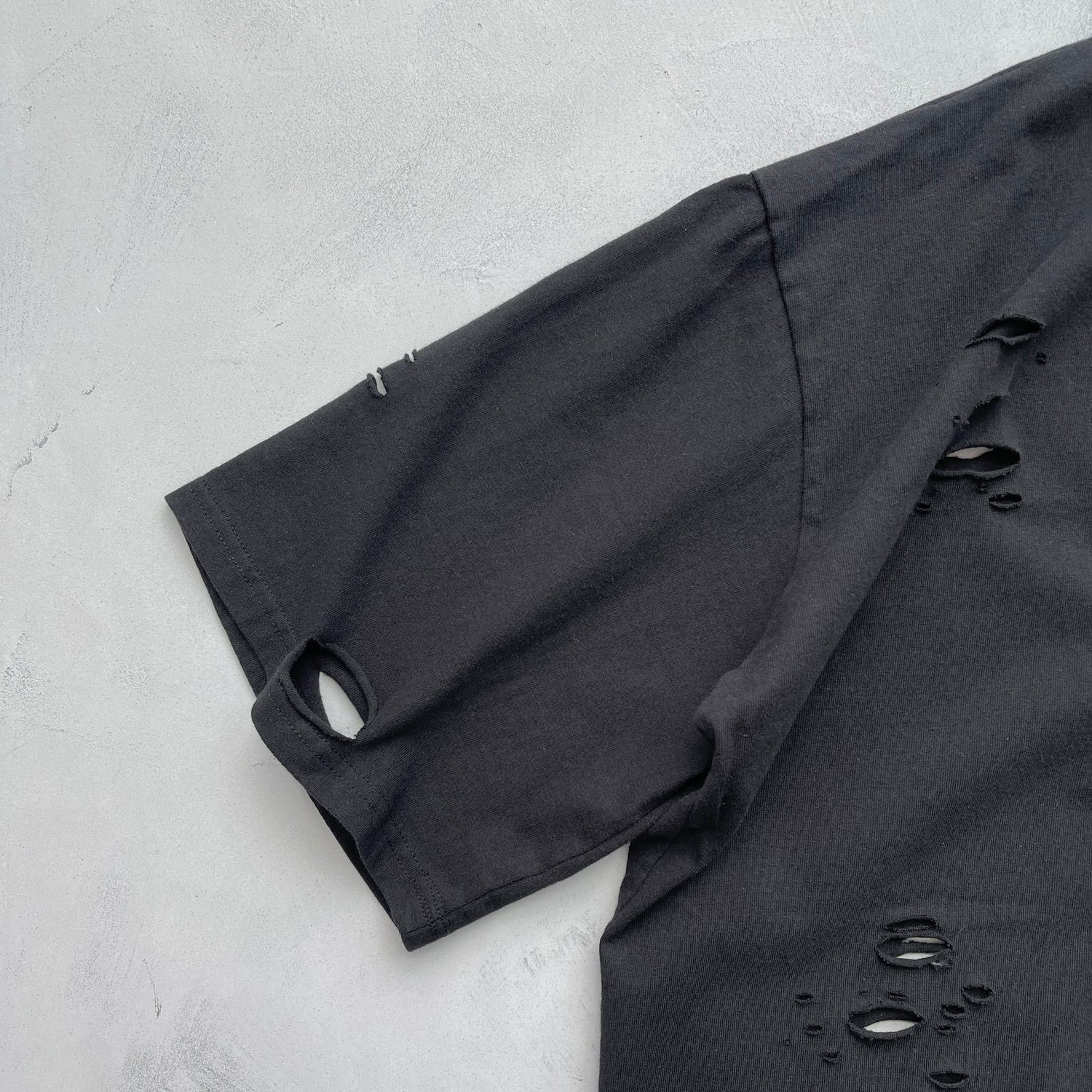 【SAMPLE】Heavy damage big tee / black