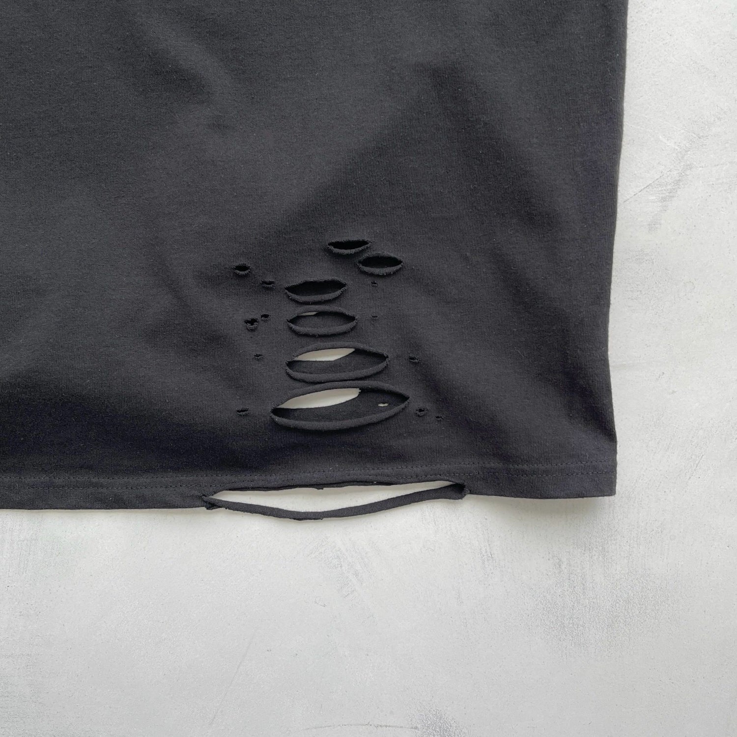 【SAMPLE】Heavy damage big tee / black