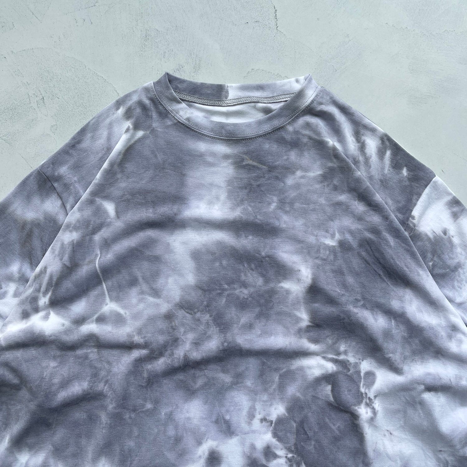 【SAMPLE】Tie-dye big tee / cloud