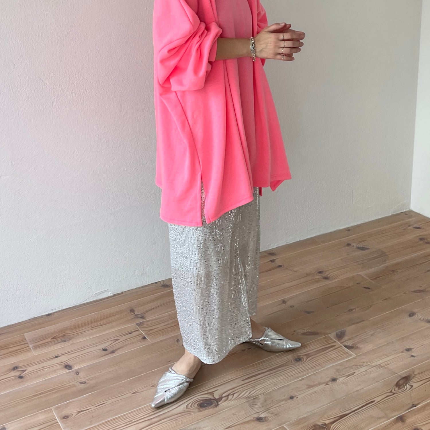 super loose light sweatee / pink