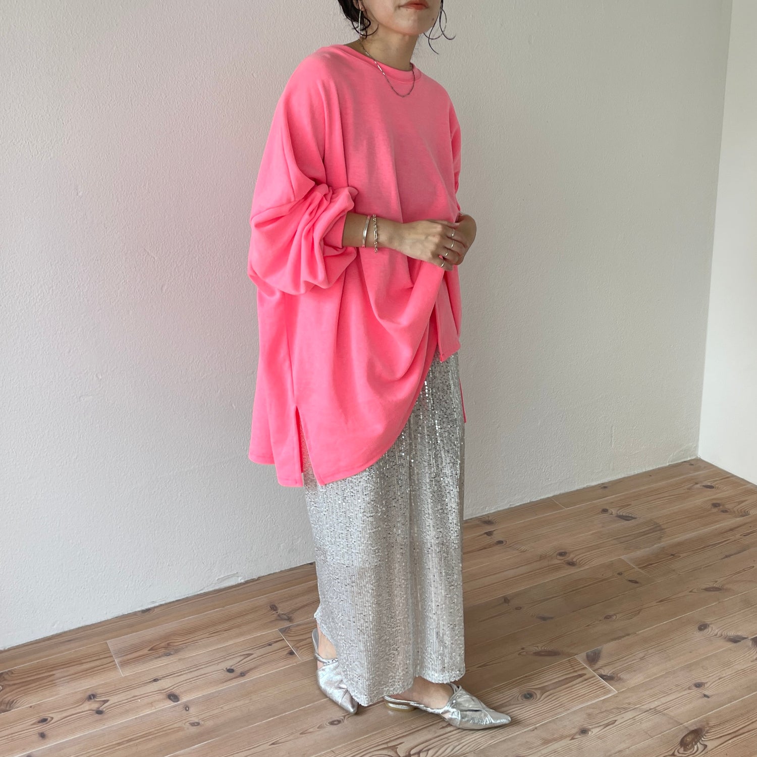 super loose light sweatee / pink