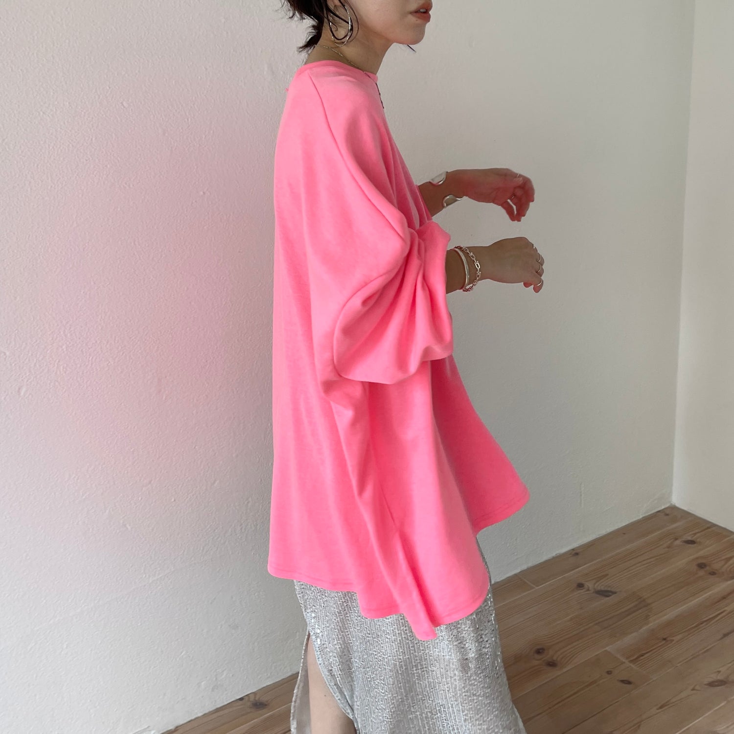 super loose light sweatee / pink
