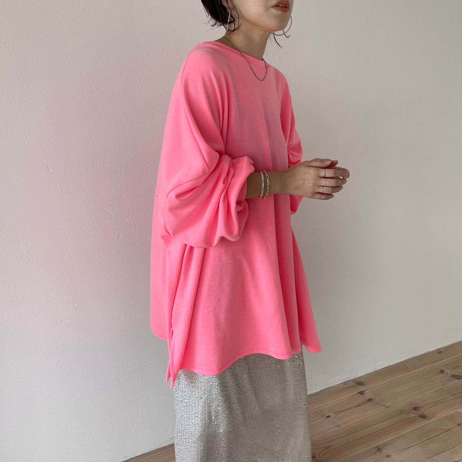 super loose light sweatee / pink