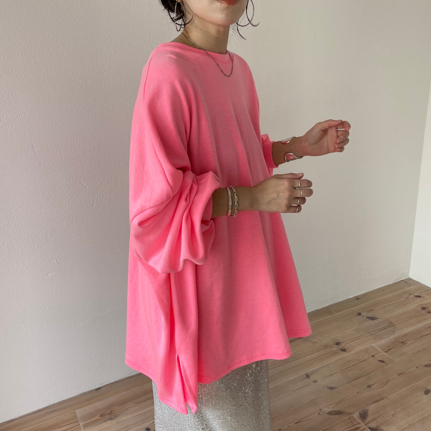 super loose light sweatee / pink