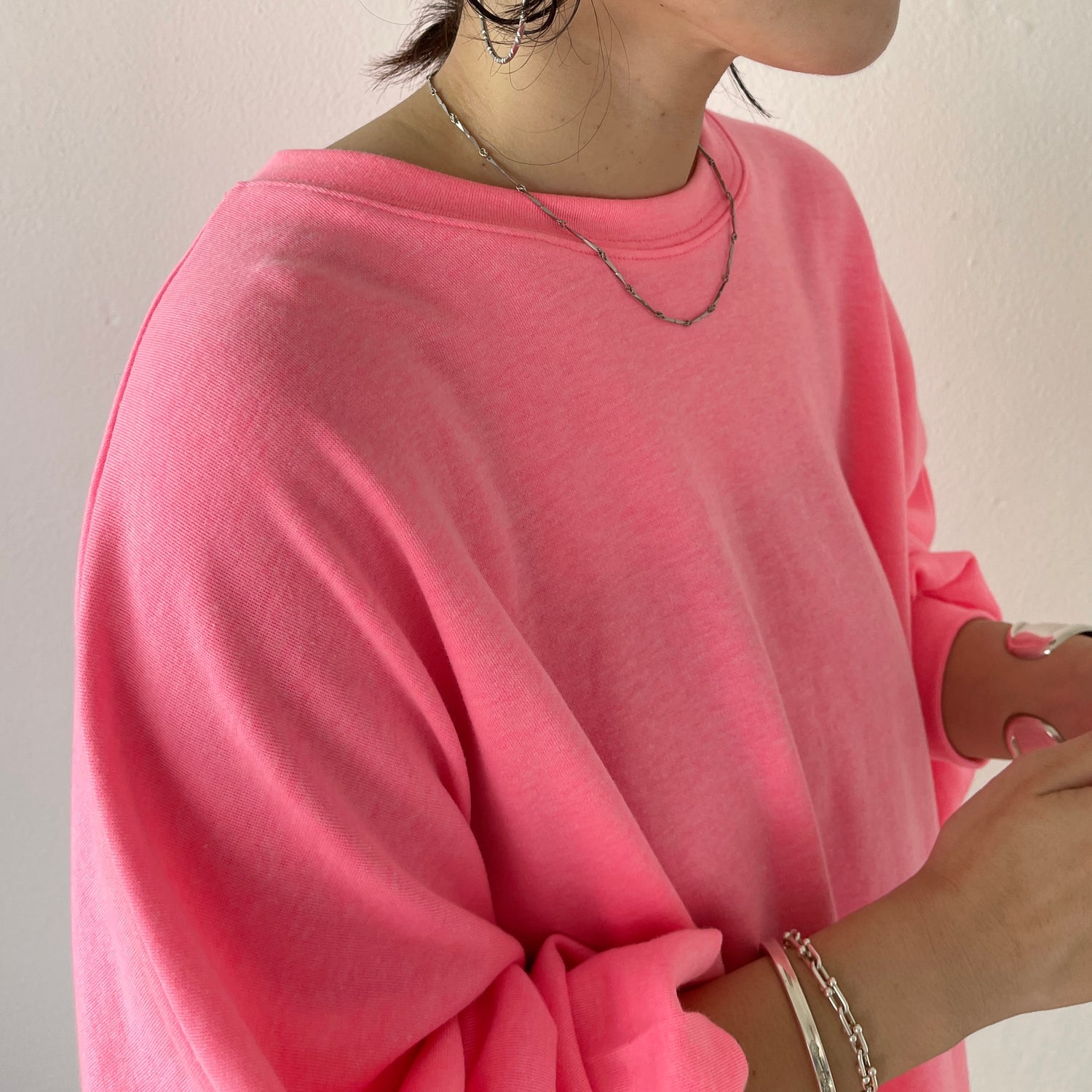 super loose light sweatee / pink