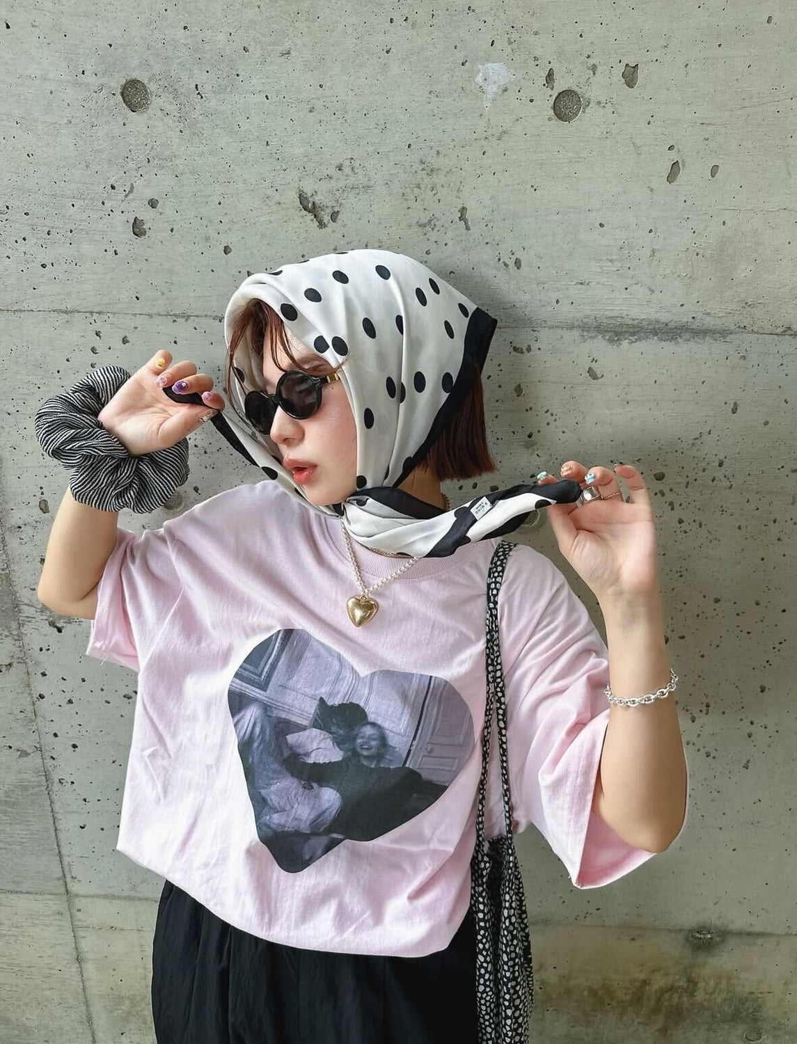 Couple chill tee / baby pink