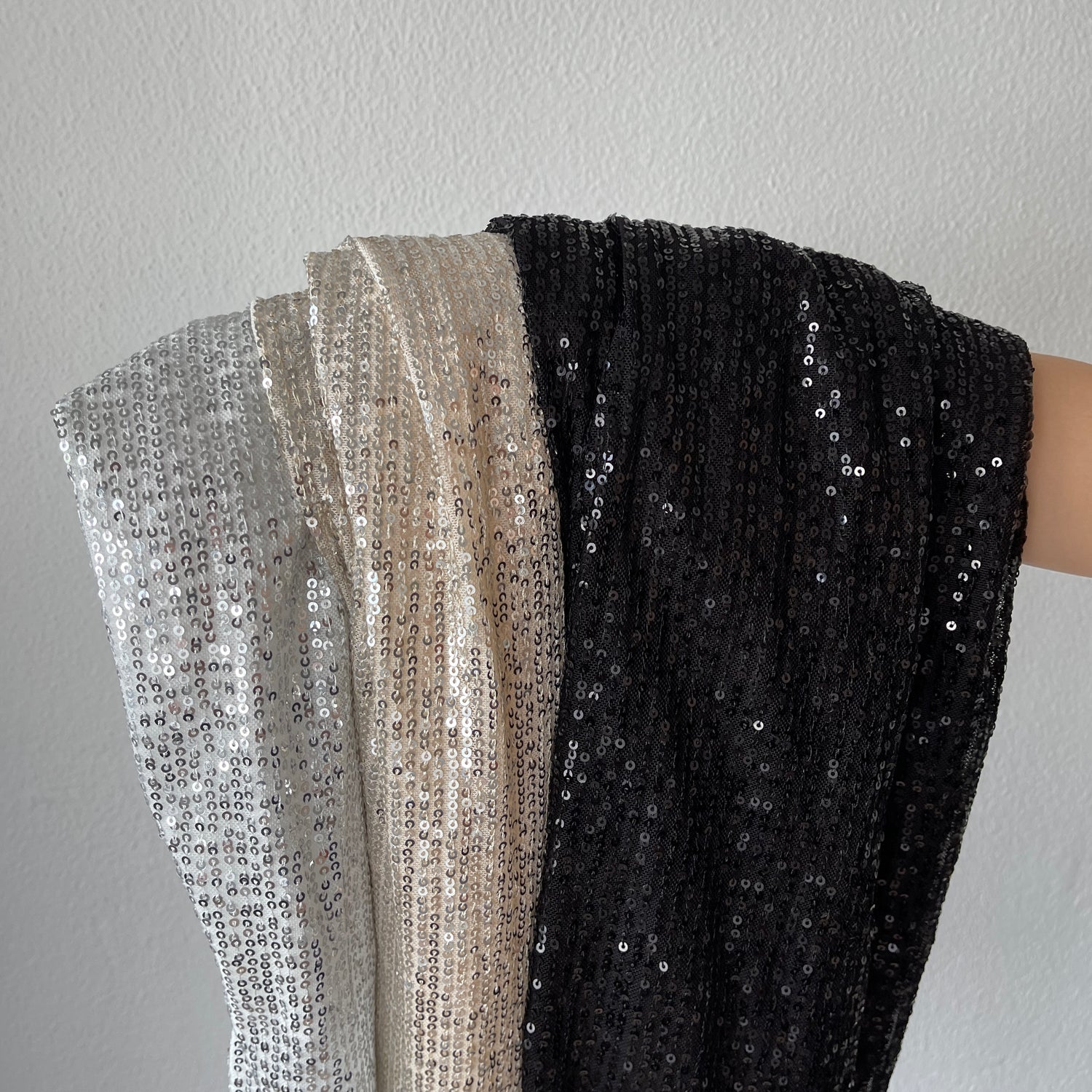 "GIRAGIRA" disco skirt / silver