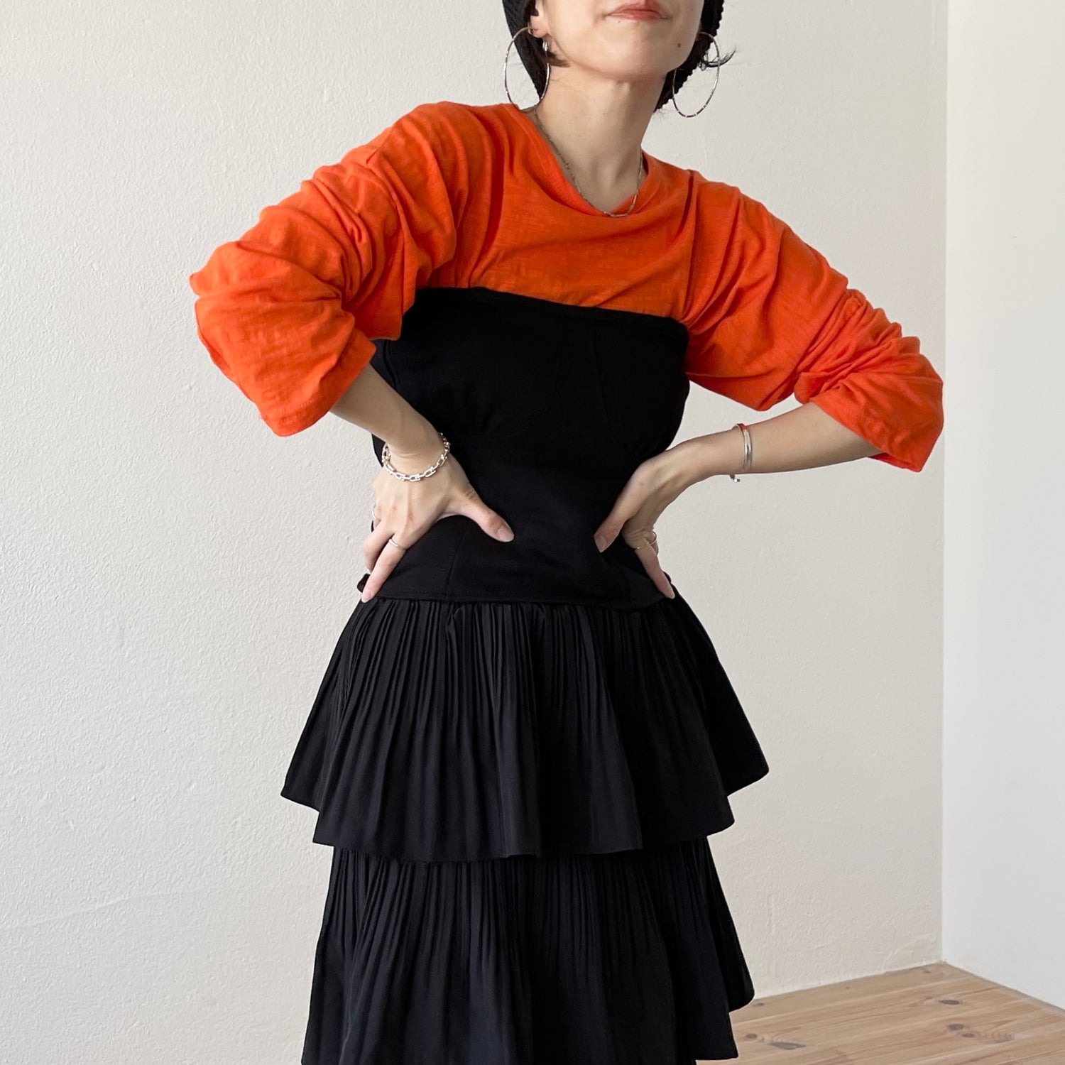 flamenco skirt / ivory