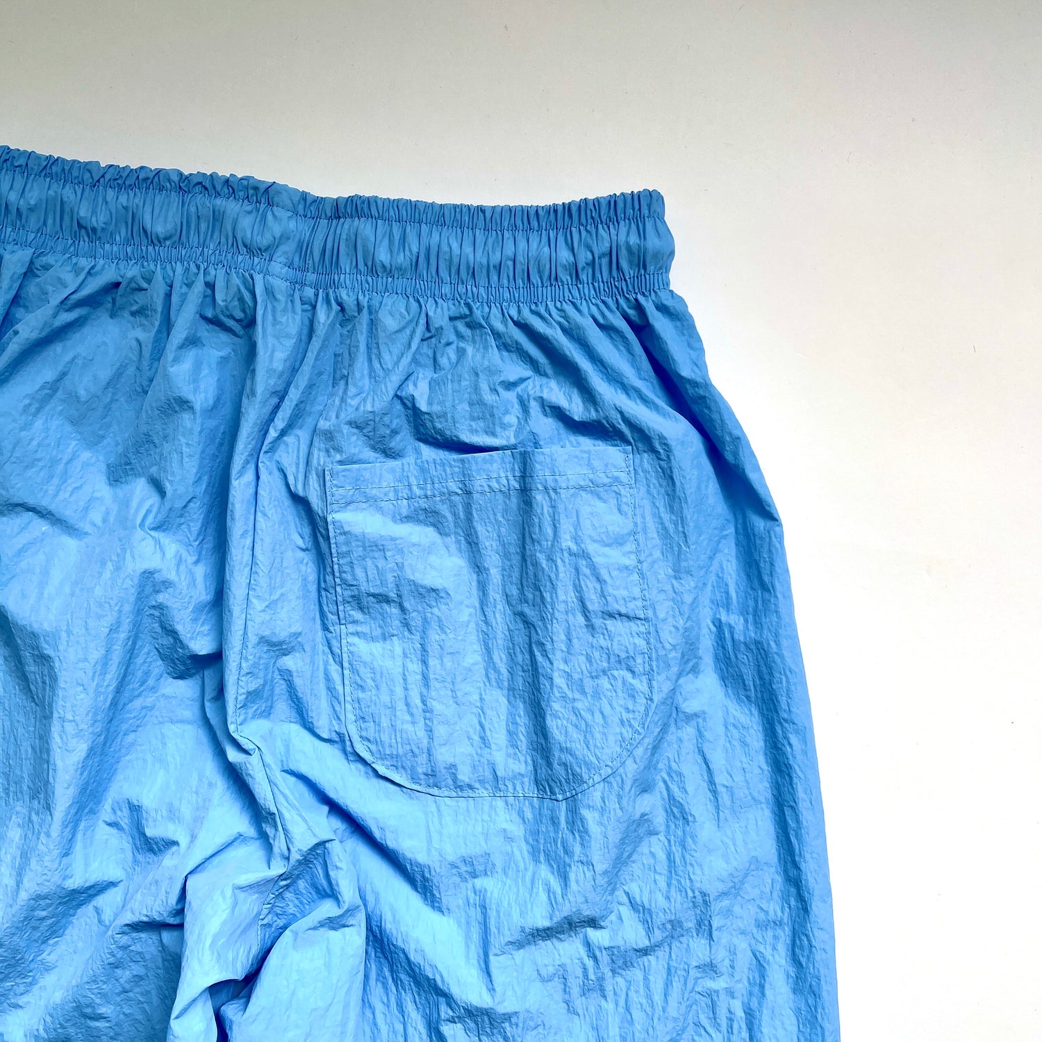 【SAMPLE】nylon line pants / blue