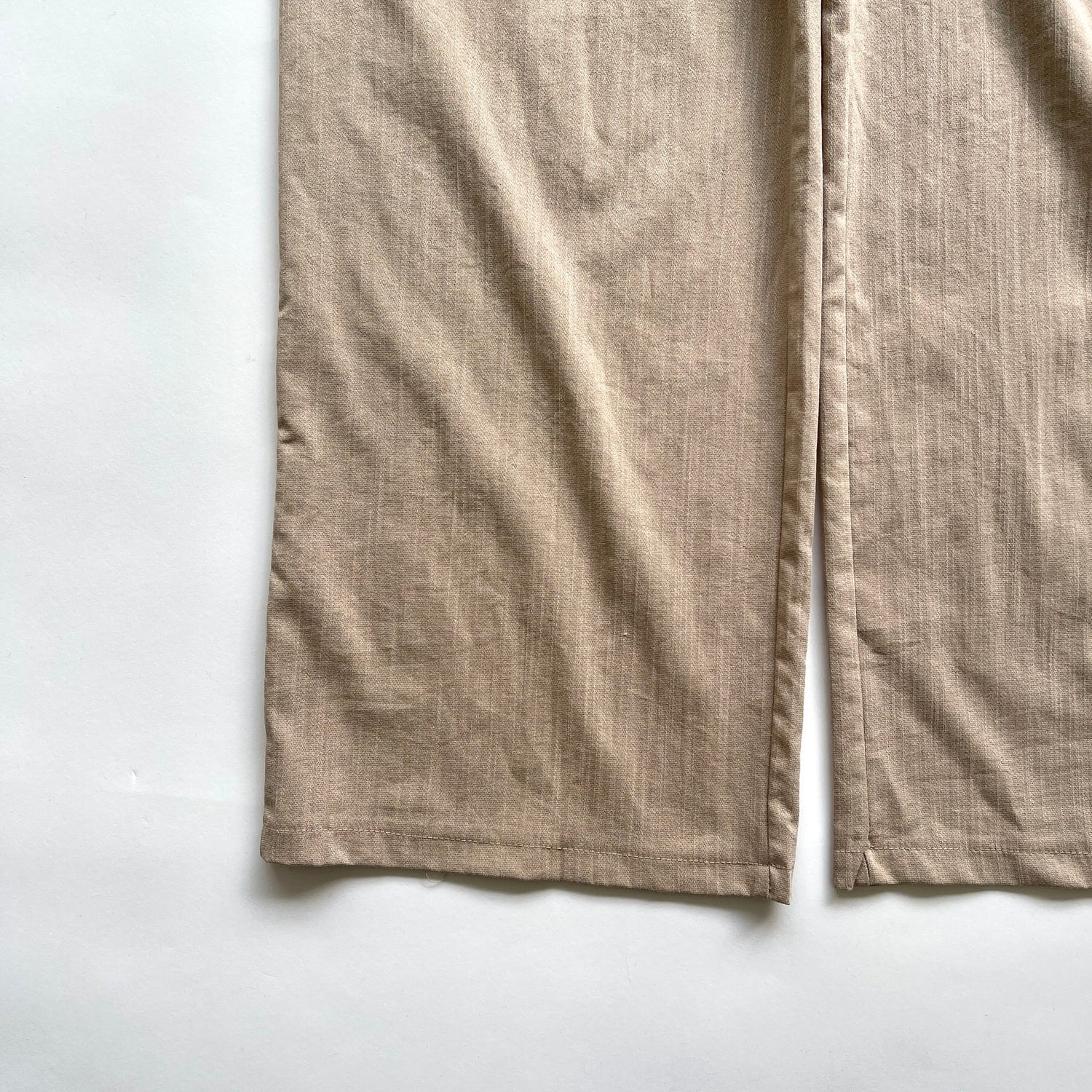 【SAMPLE】high waist salopette/ beige