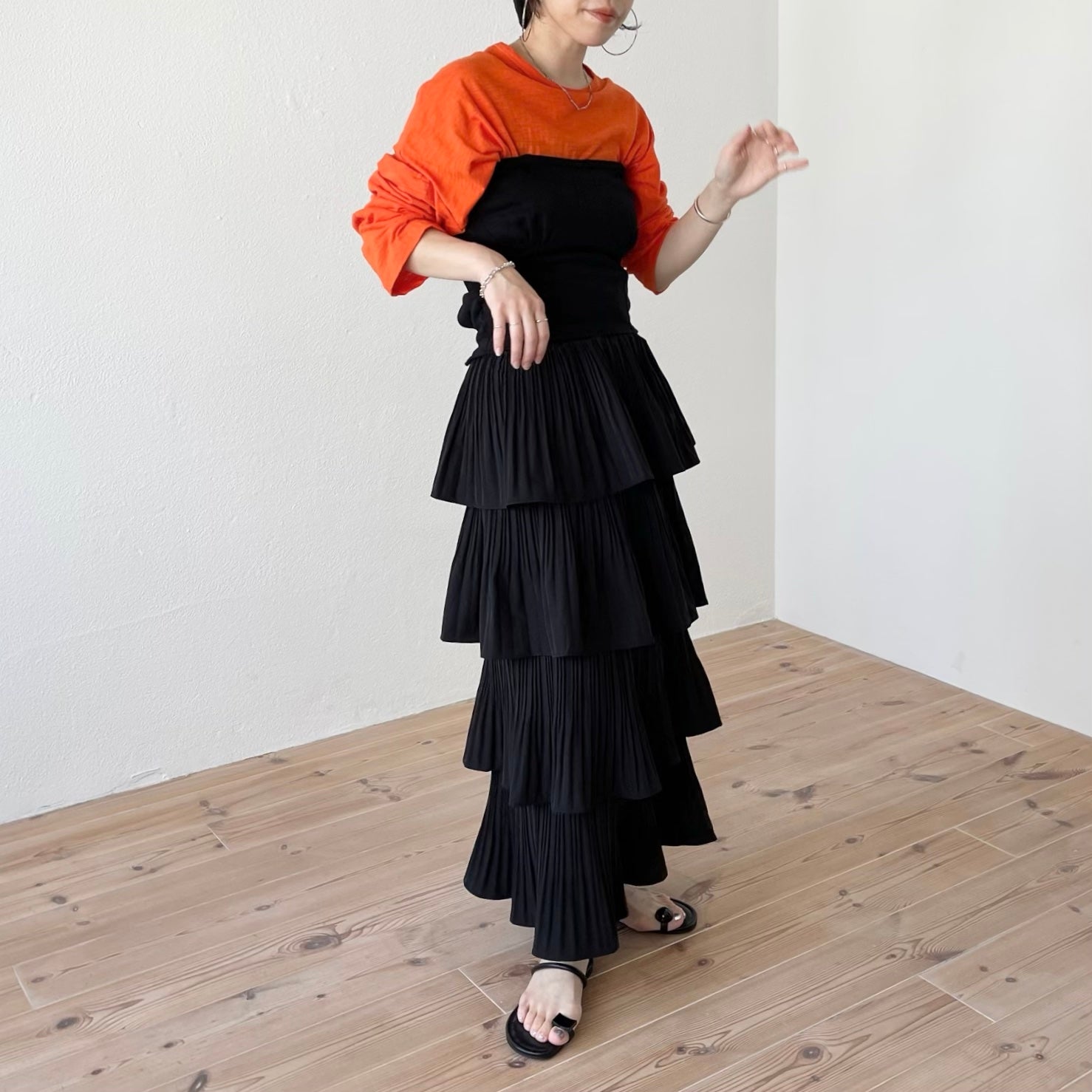 flamenco skirt / ivory