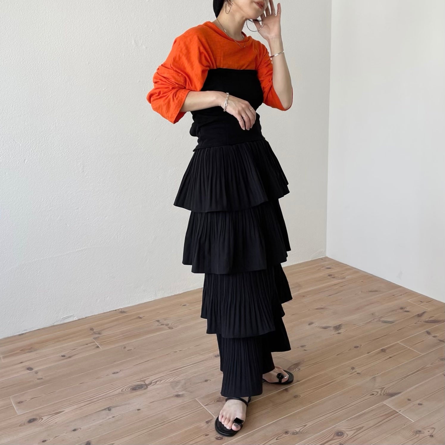 flamenco skirt / ivory