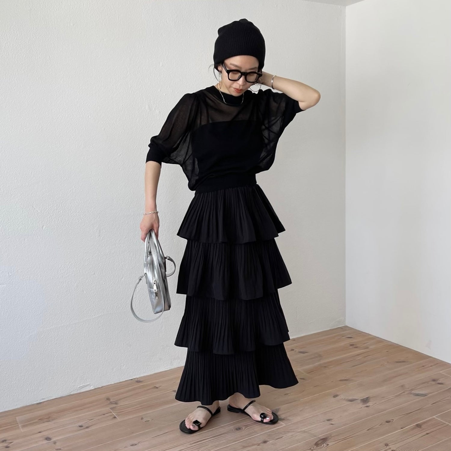 flamenco skirt / ivory