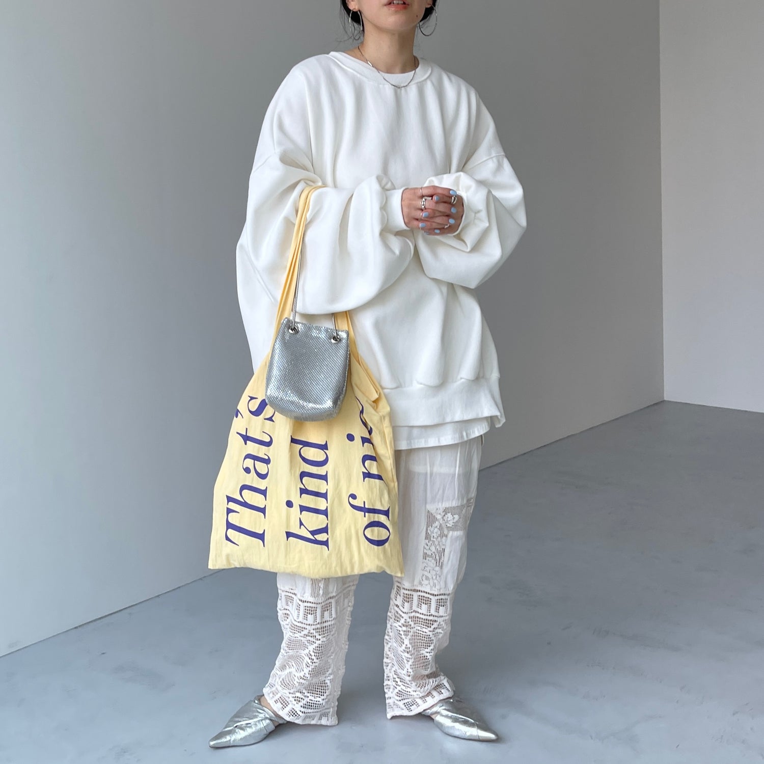 【SAMPLE】OSUMITSUKI sweat / white