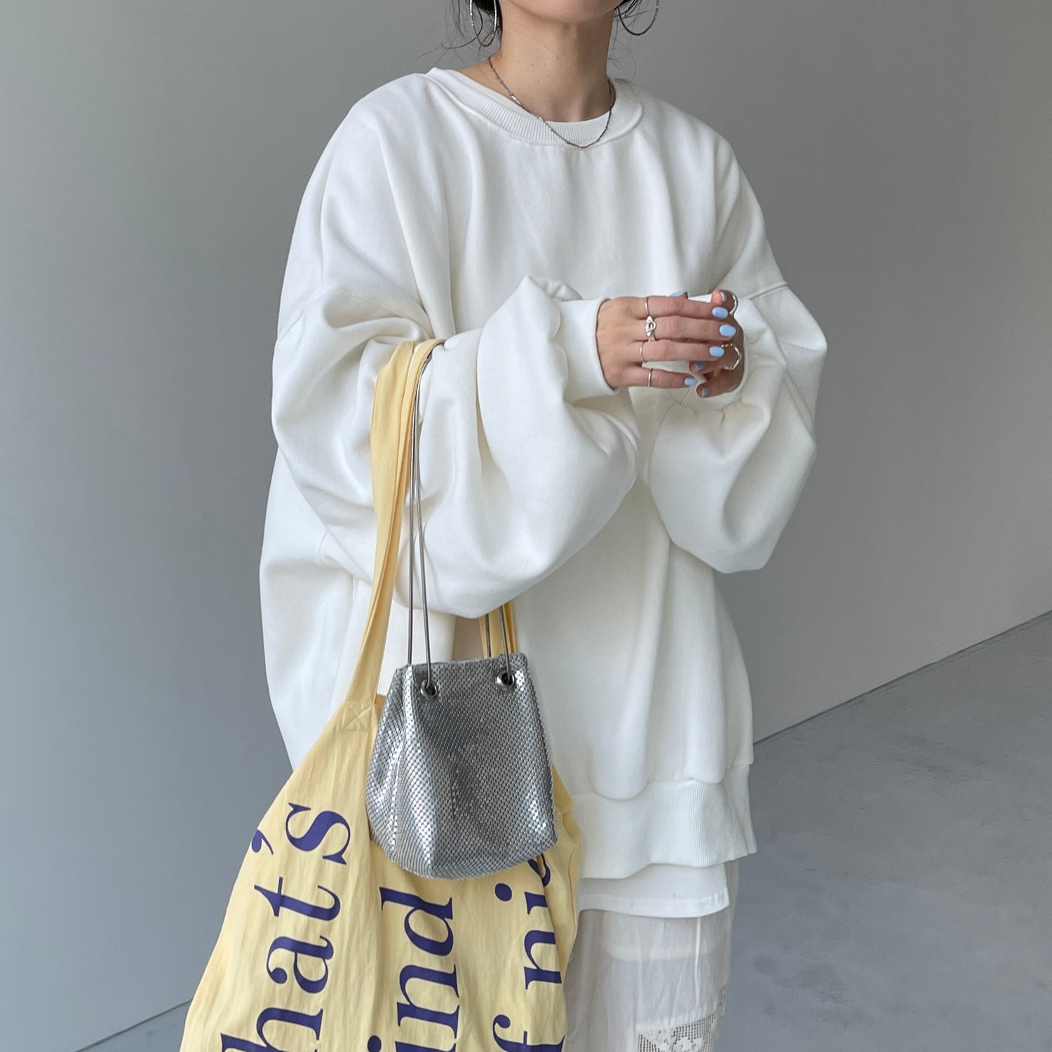 【SAMPLE】OSUMITSUKI sweat / white