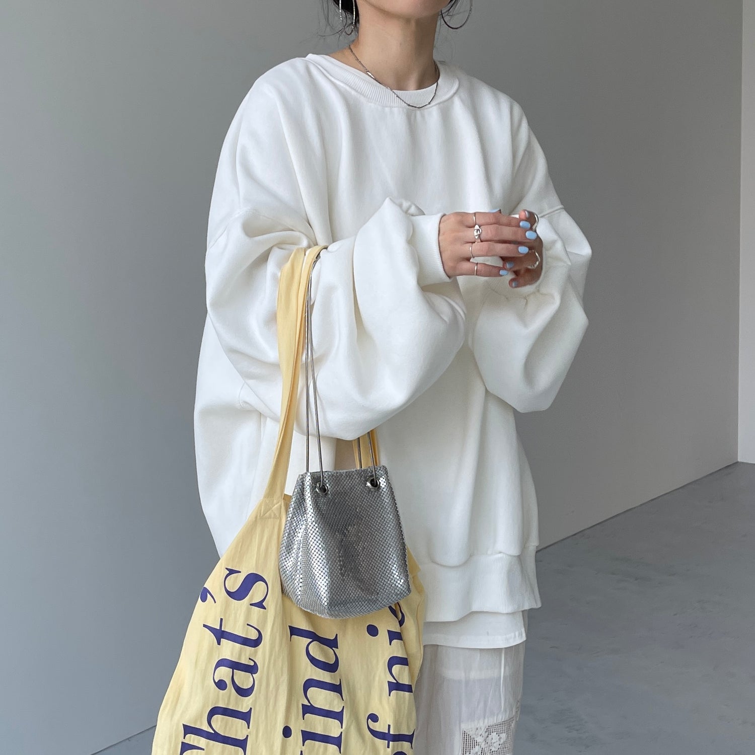 【SAMPLE】OSUMITSUKI sweat / white