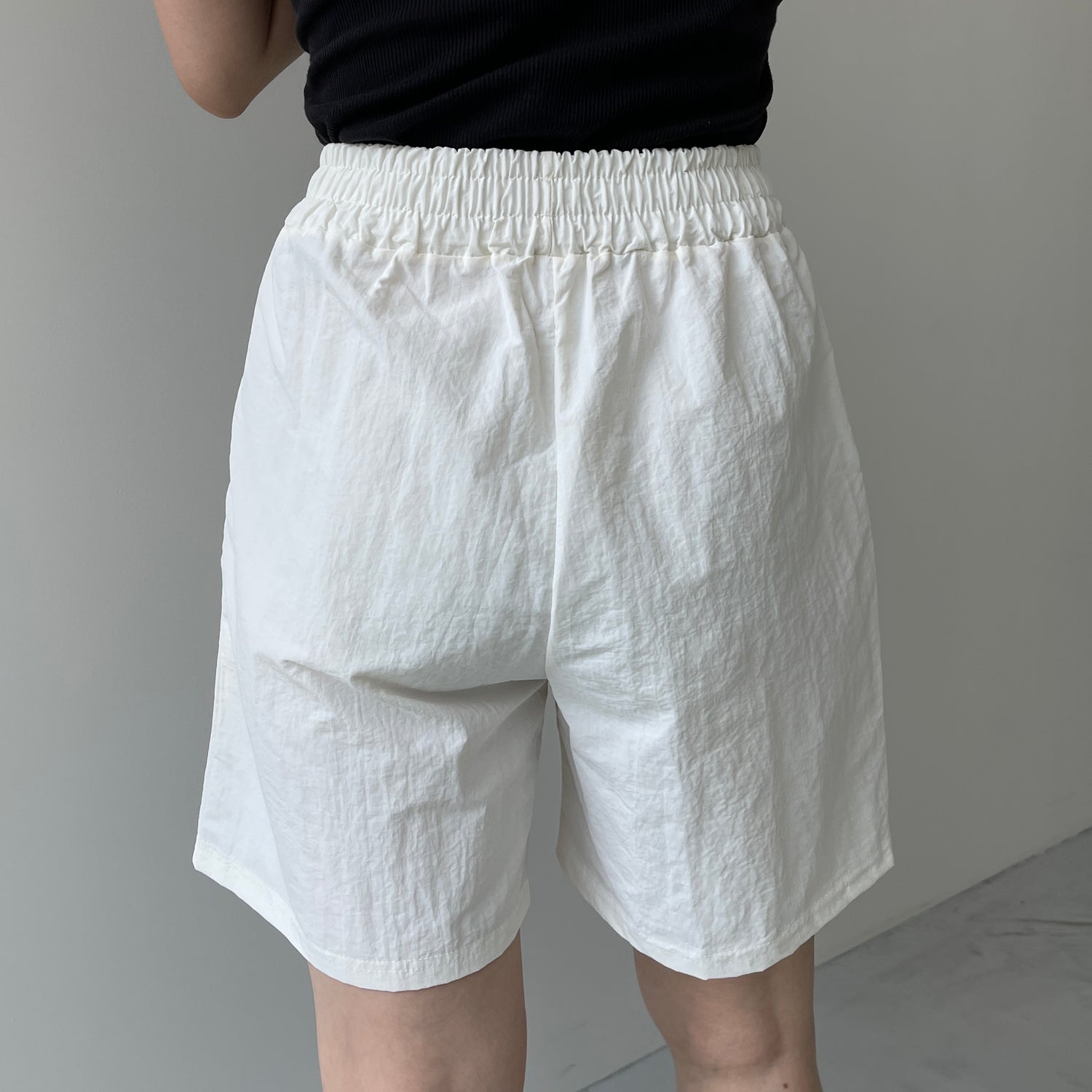 (2点SET) half zip nylon set up / ivory