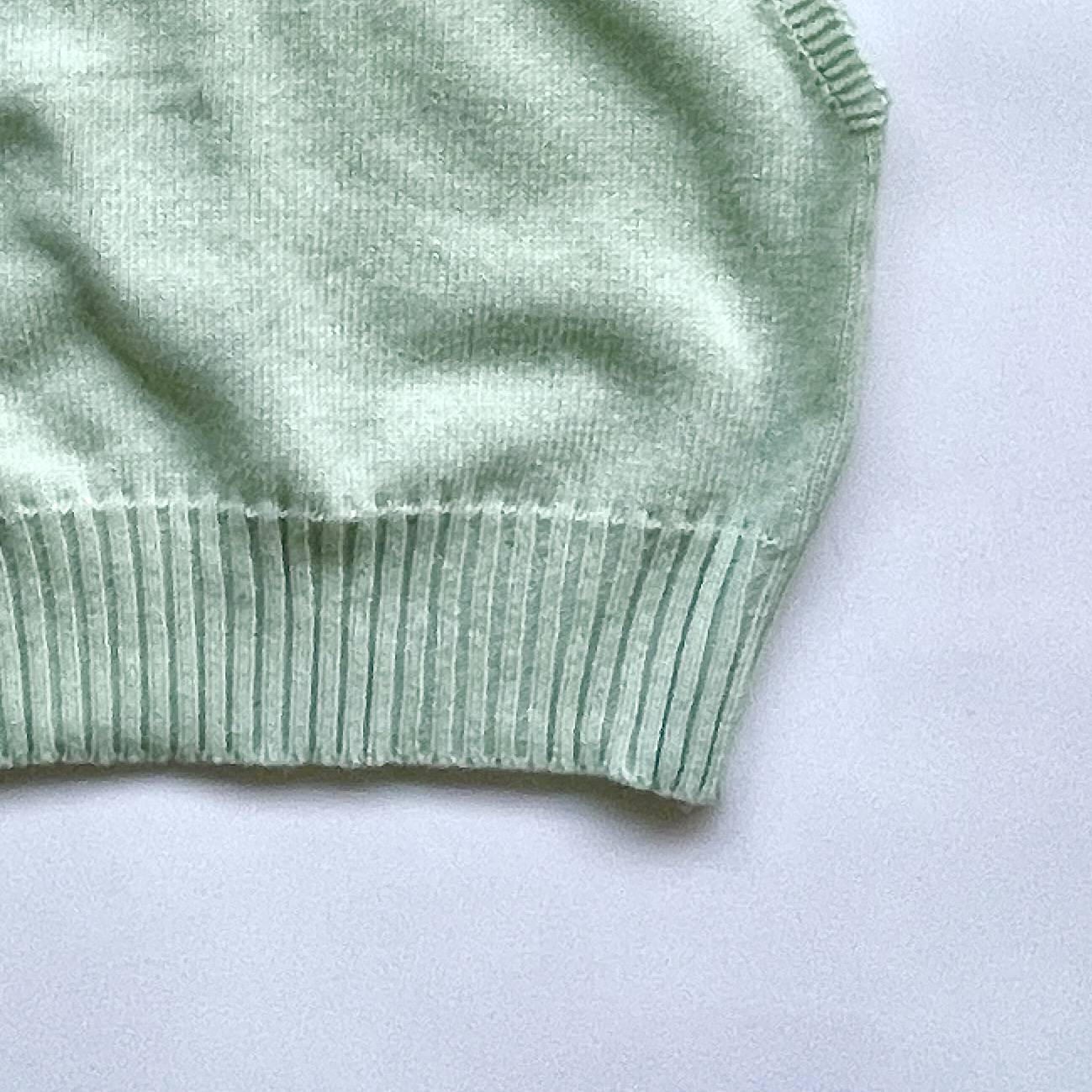 【SAMPLE】knit bustier / green